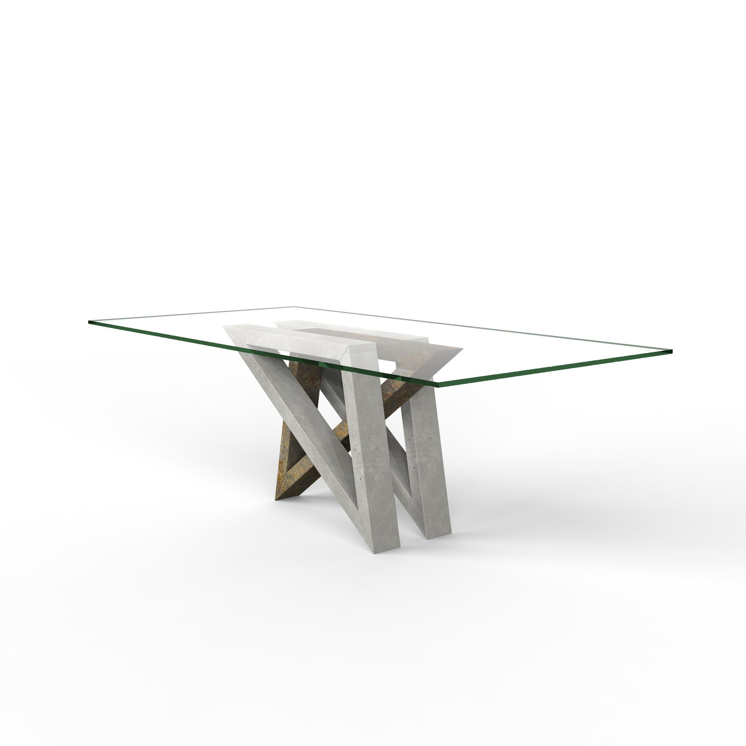 Hand-Crafted Atlas Marble Dining Table Artistic Unique Design Sculptural Joaquín Moll Spain For Sale
