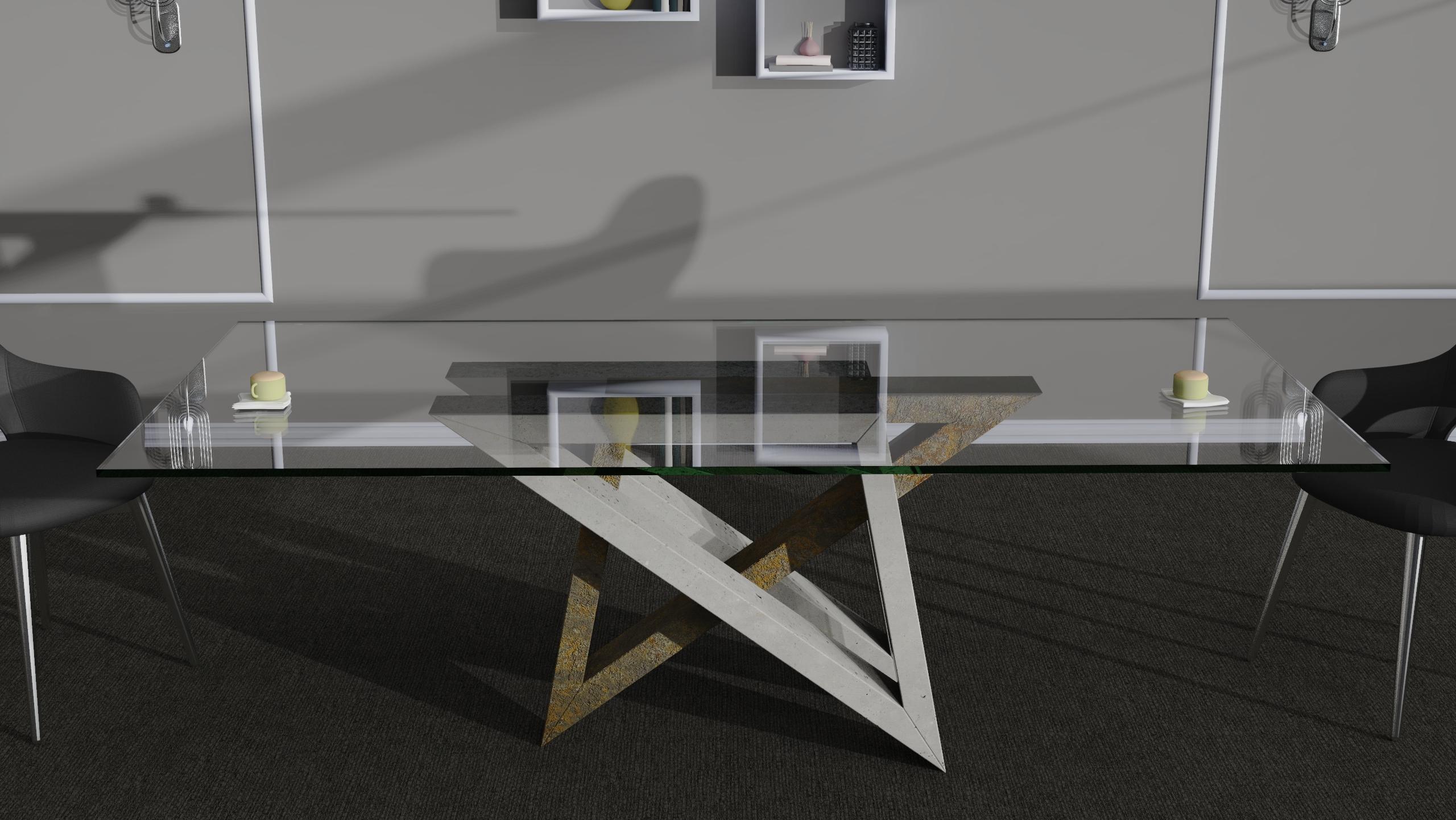 Atlas Marble Dining Table Artistic Unique Design Sculptural Joaquín Moll Spain For Sale 1