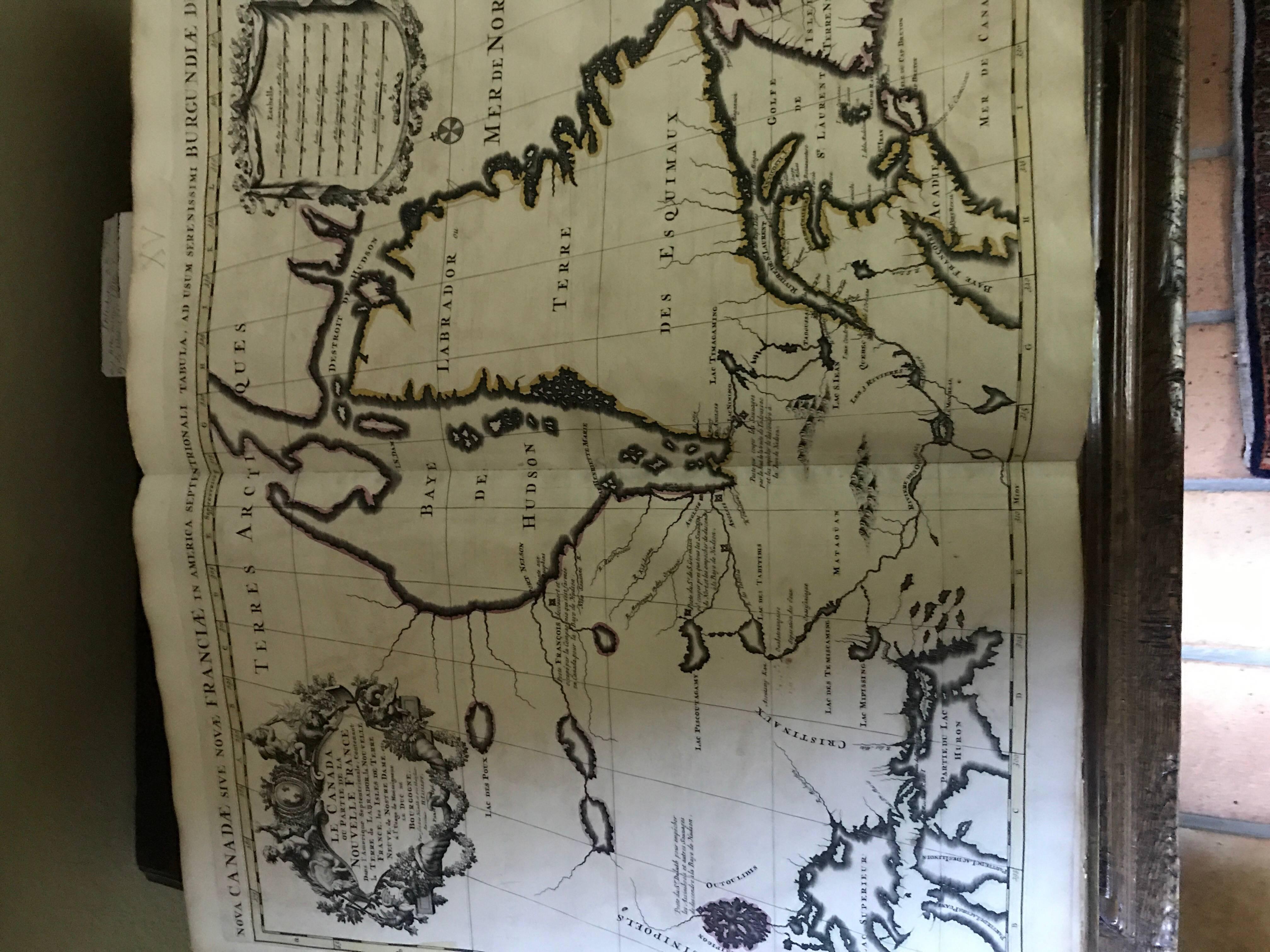 Atlas Minor Du Monde Geographie du monde 1695 17ème siècle en couleur faite à la main en vente 8