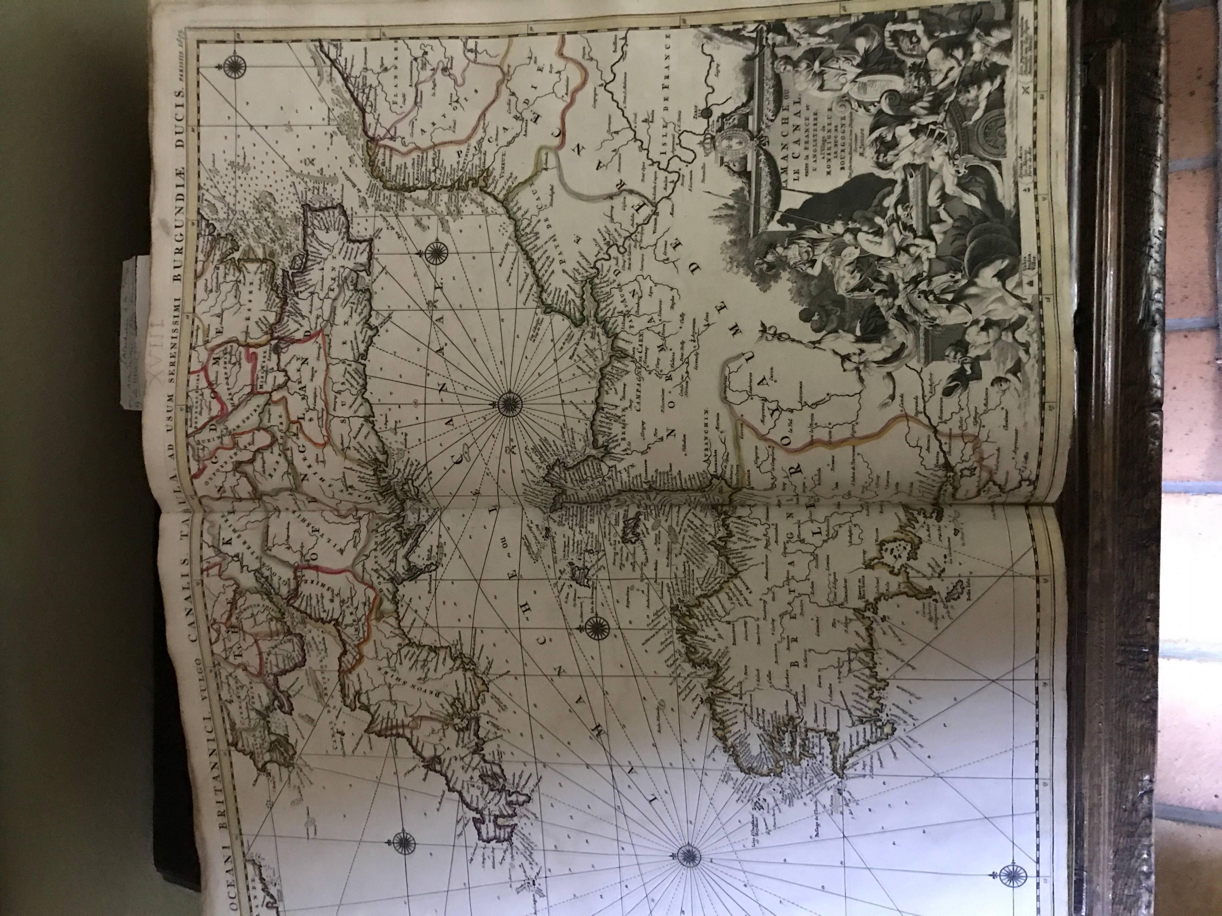 Atlas Minor Du Monde Geographie du monde 1695 17ème siècle en couleur faite à la main en vente 10