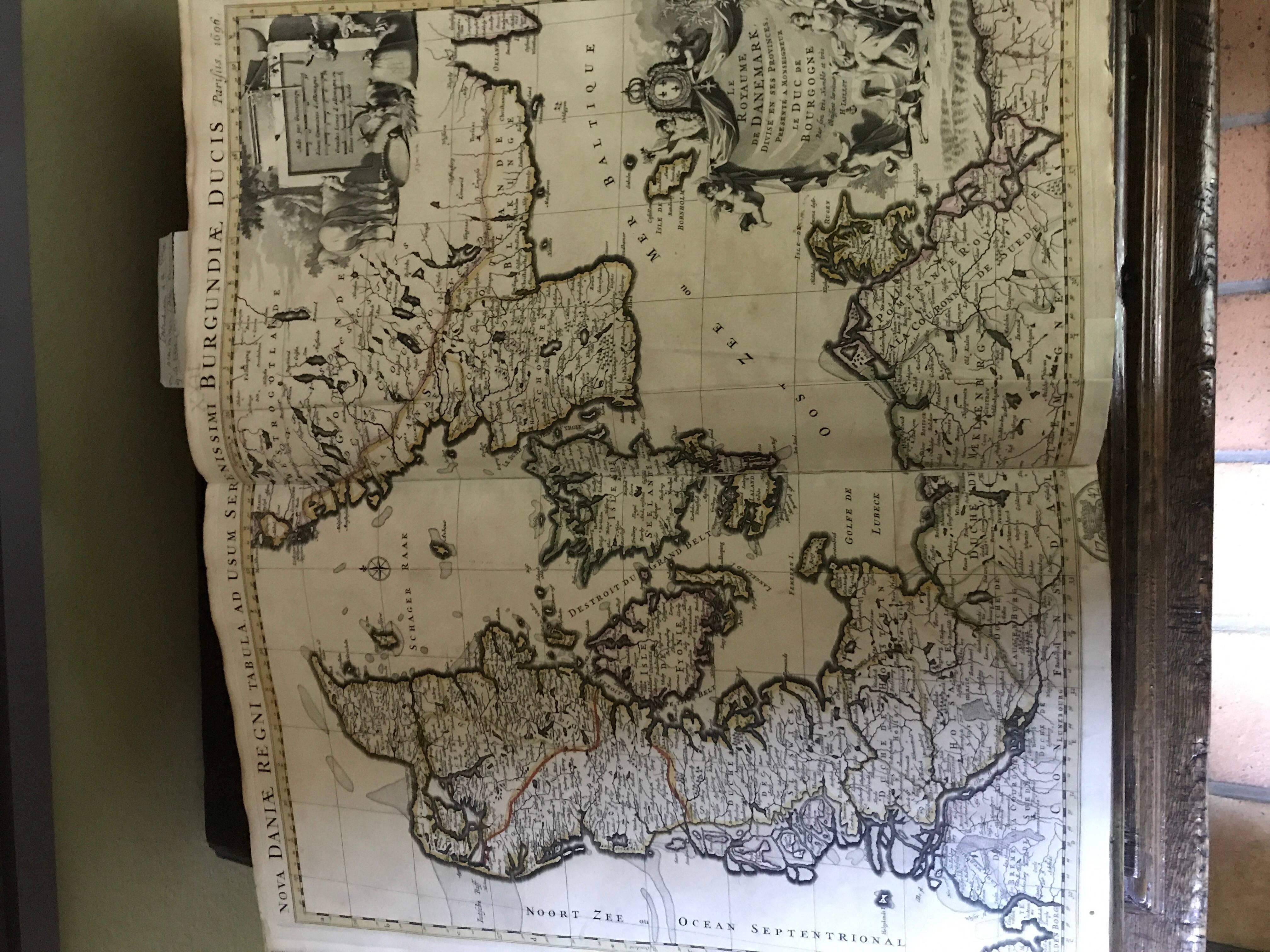 Atlas Minor Du Monde Geographie du monde 1695 17ème siècle en couleur faite à la main en vente 12