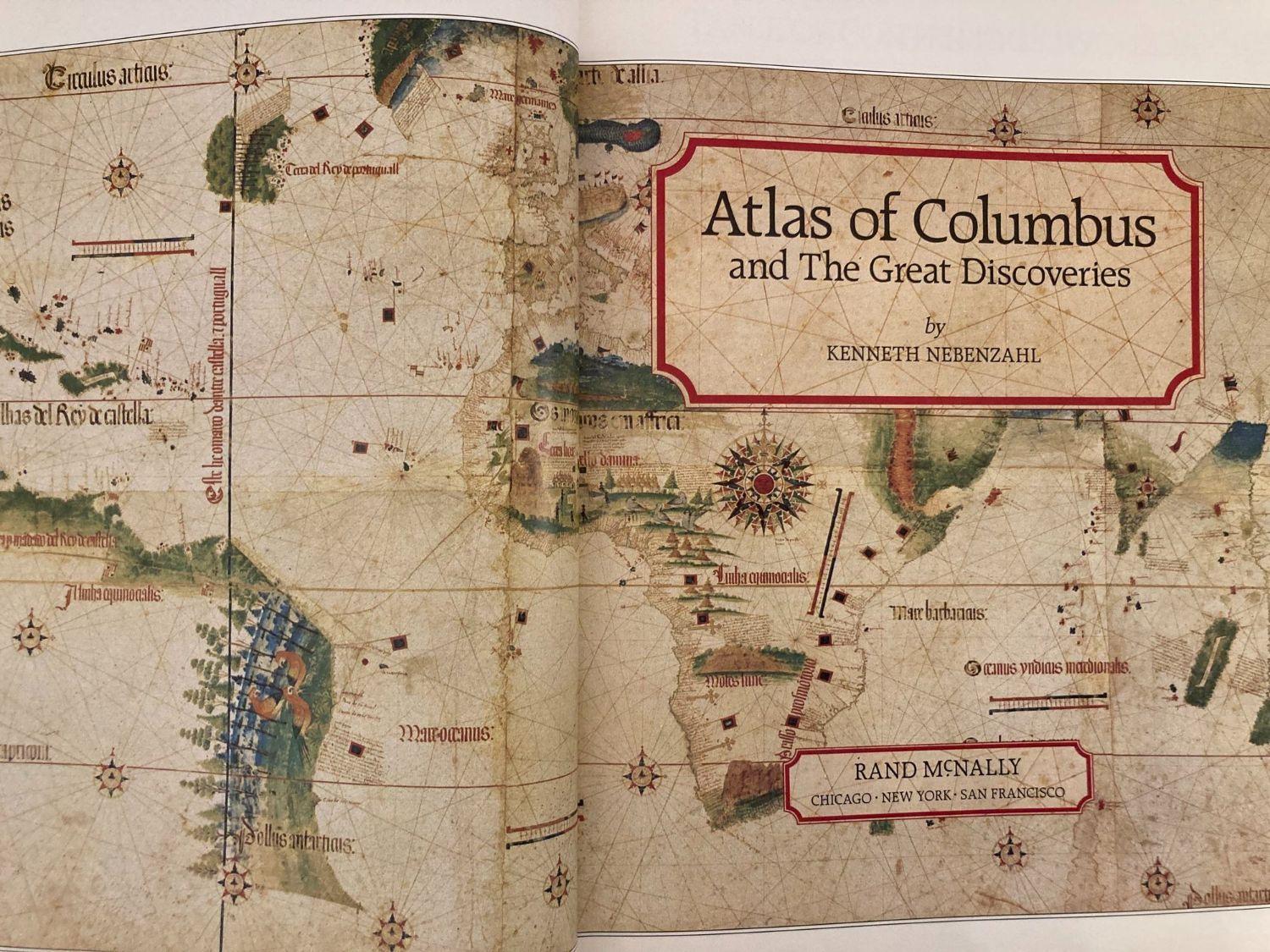 Atlas of Columbus and the Great Discoveries Hardcover Book In Good Condition In North Hollywood, CA