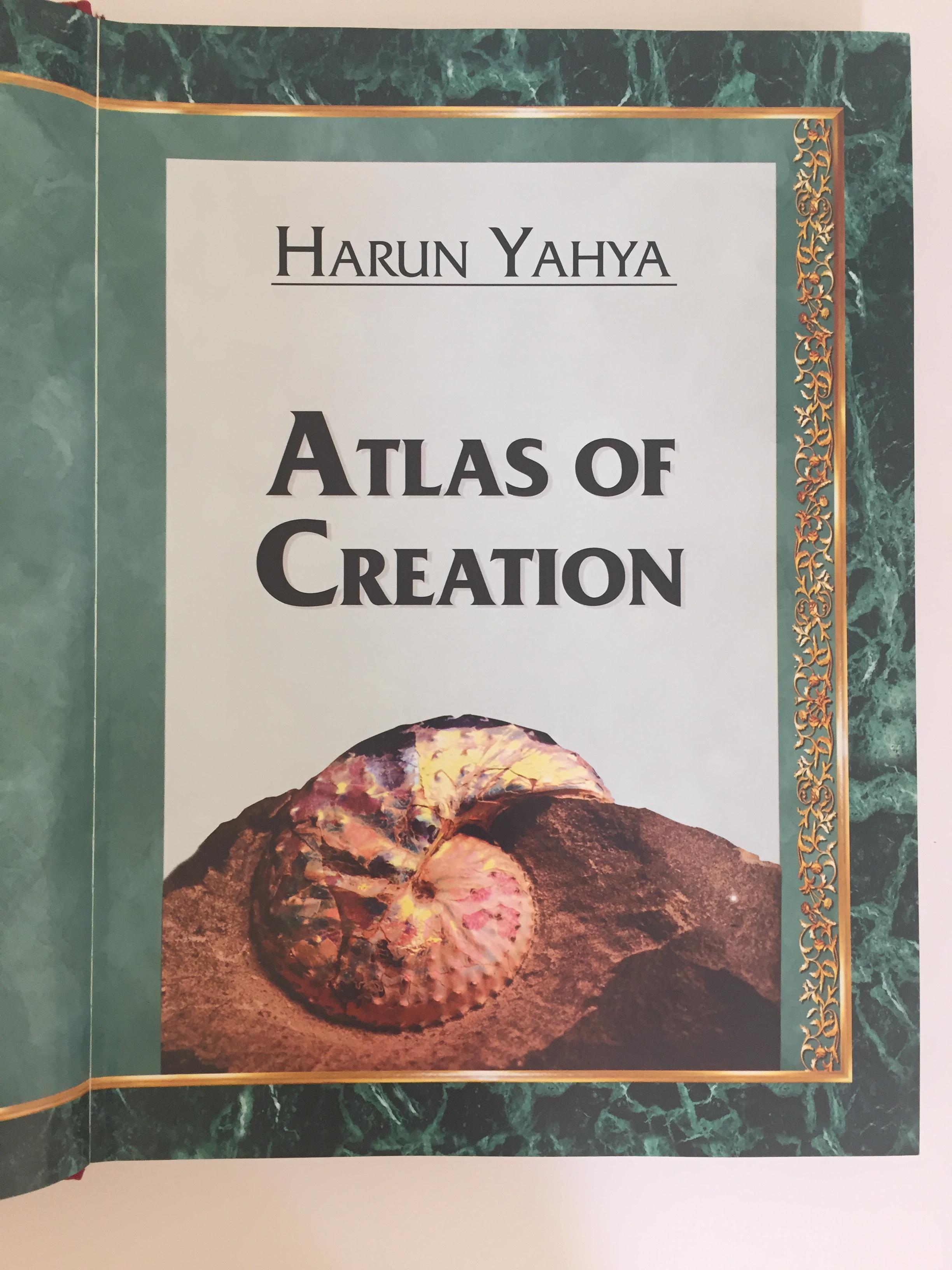 Hand-Crafted Atlas of Creation by Haroun Yahya Coffee Table Display Book