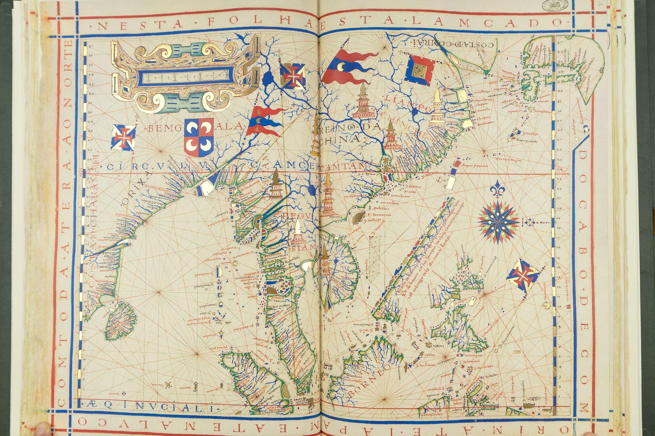 Atlas von Fernão Vaz Dourado / Faksimile in einmaliger, limitierter Auflage (Portugiesisch) im Angebot