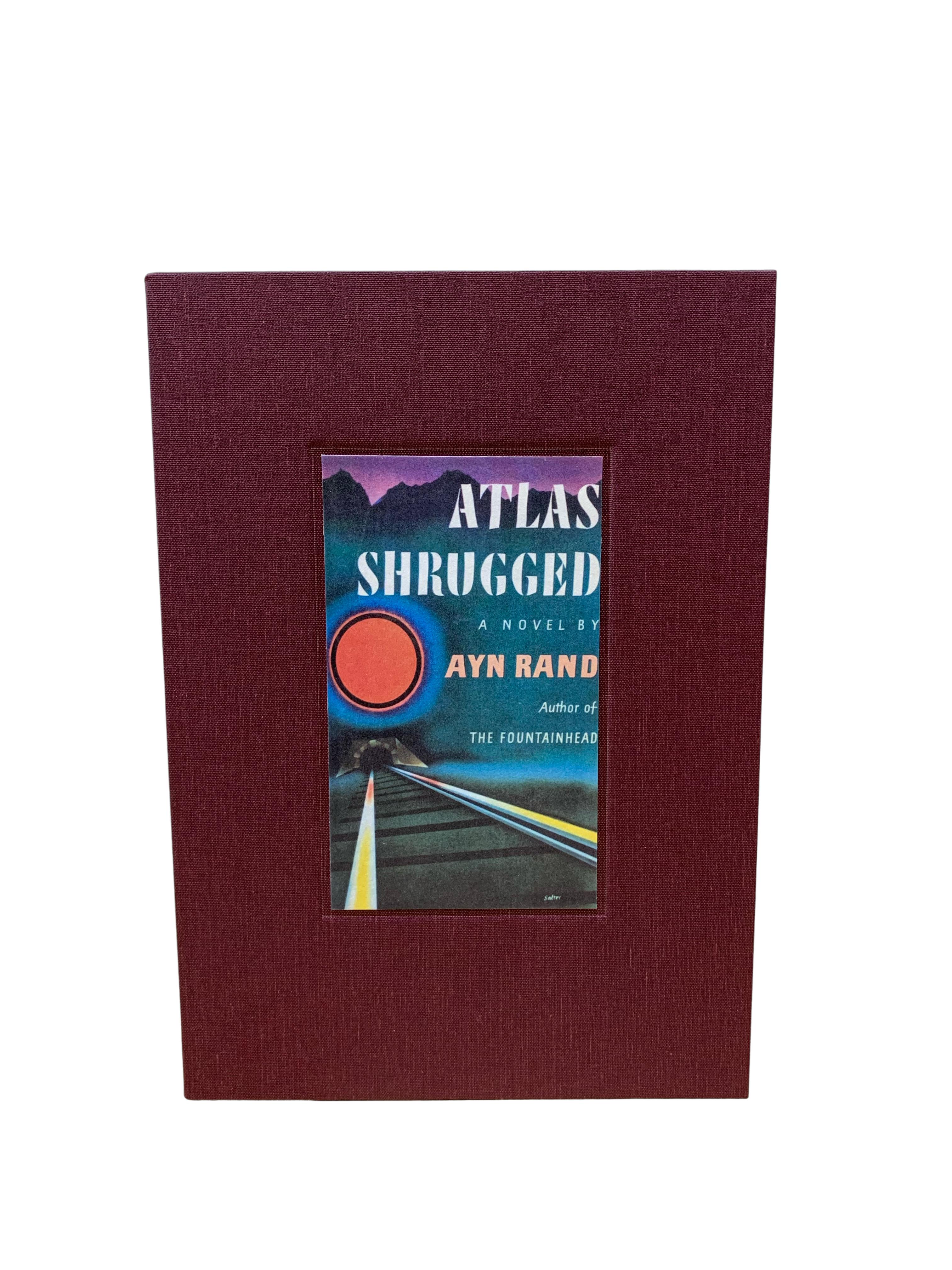 Leather Atlas Shrugged by Ayn Rand, First Edition, First Printing, 1957