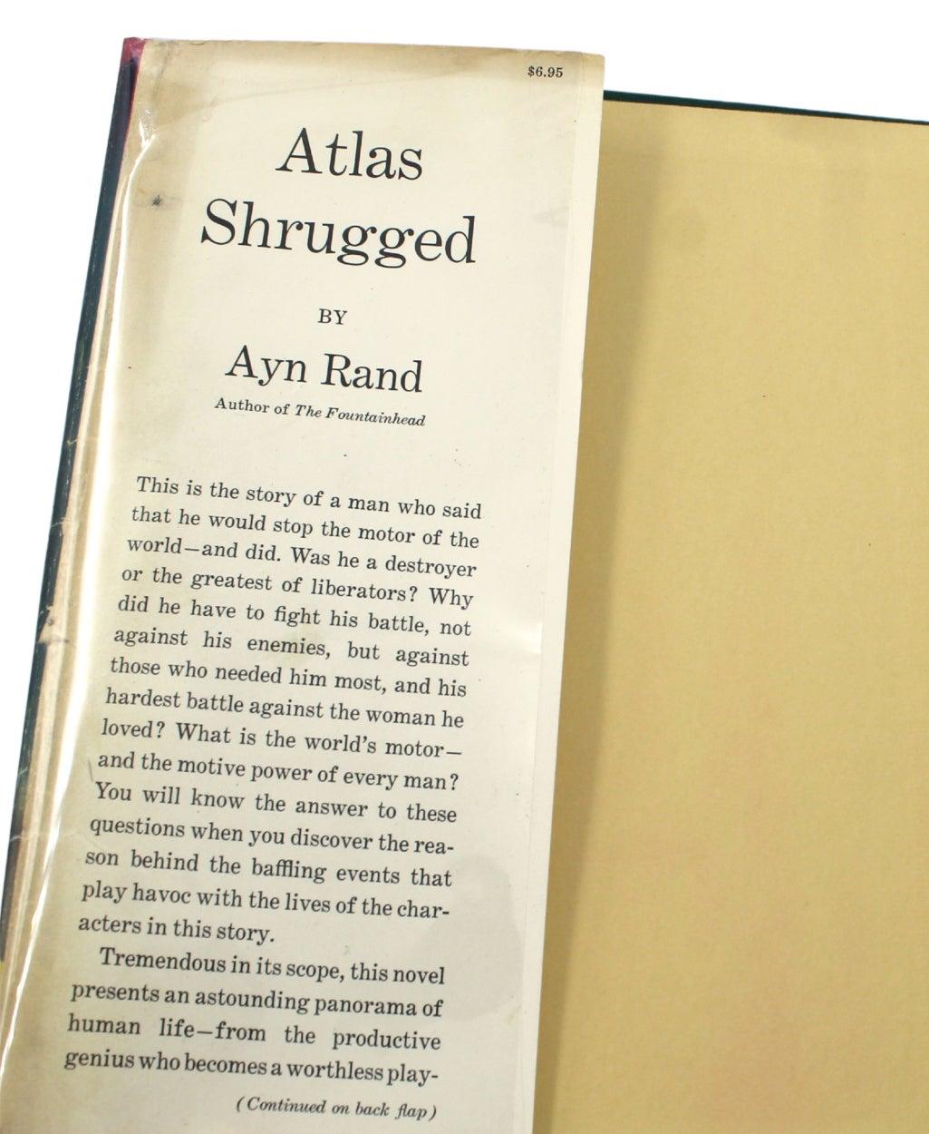 Atlas Shrugged par Ayn Rand, première édition, première impression, sous jaquette, 1957 en vente 4