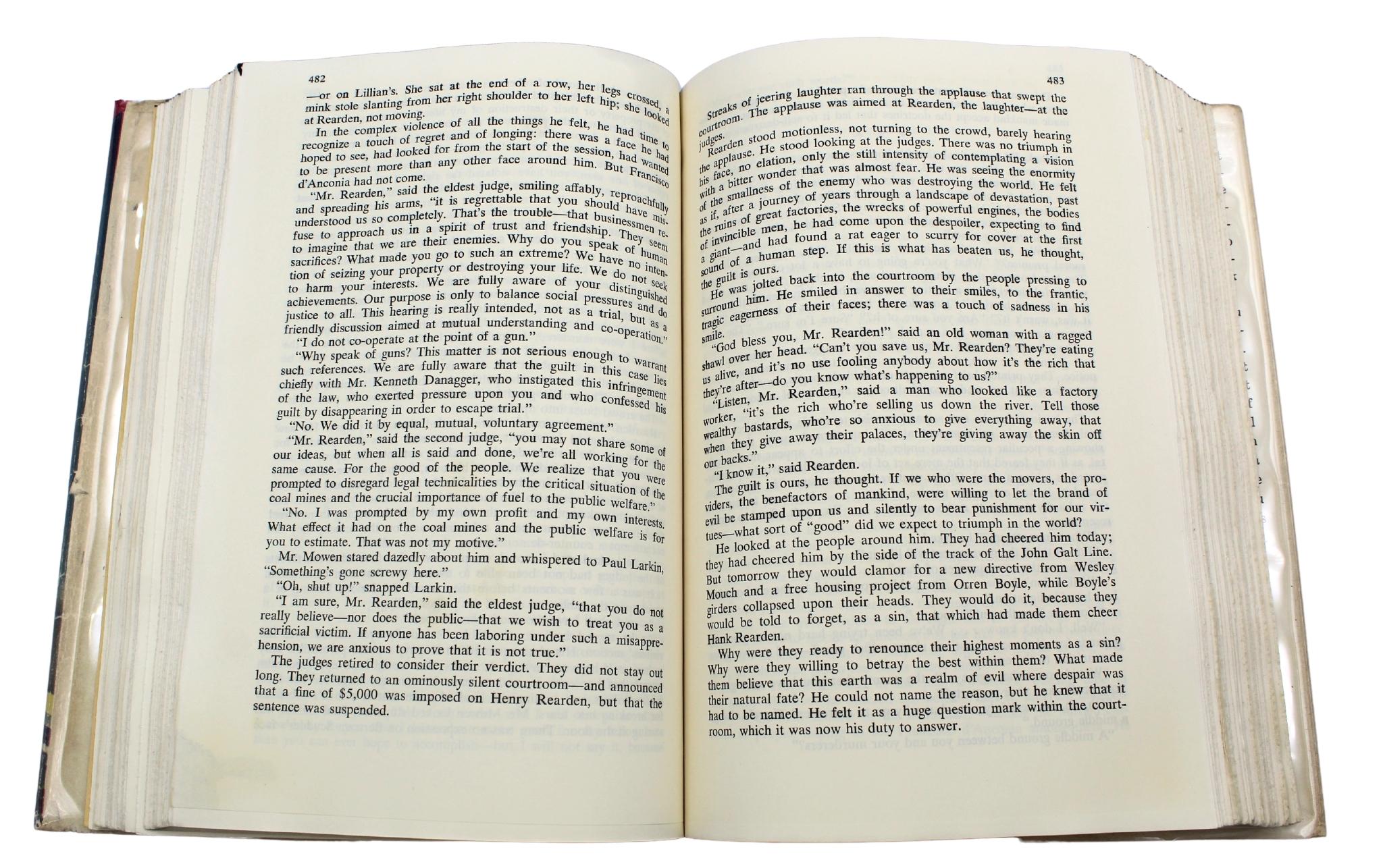 Atlas Shrugged par Ayn Rand, première édition, première impression, sous jaquette, 1957 en vente 7