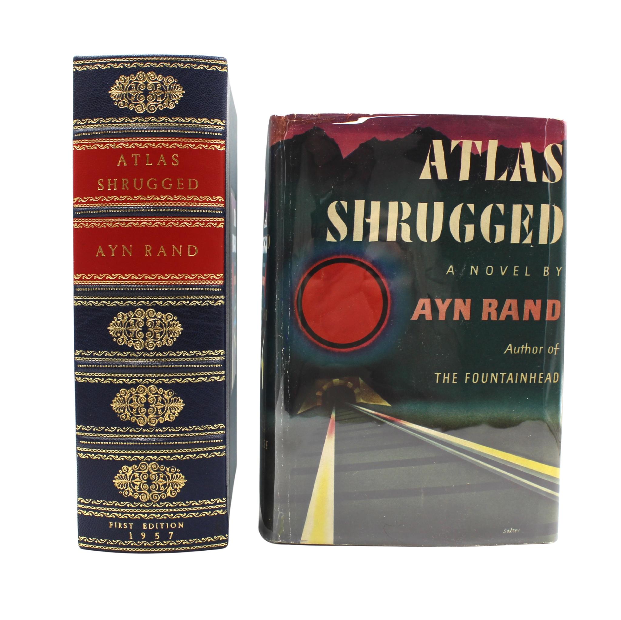 Mid-Century Modern Atlas Shrugged par Ayn Rand, première édition, première impression, sous jaquette, 1957 en vente