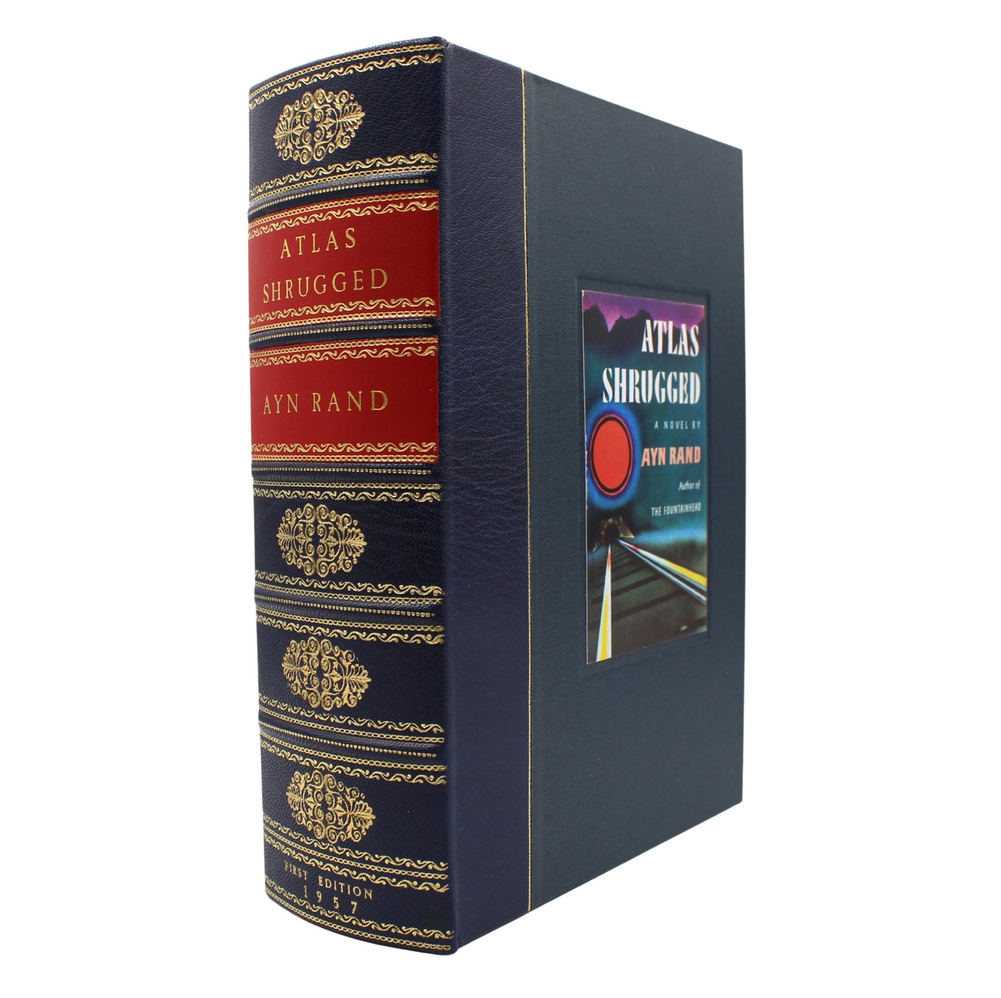 Américain Atlas Shrugged par Ayn Rand, première édition, première impression, sous jaquette, 1957 en vente