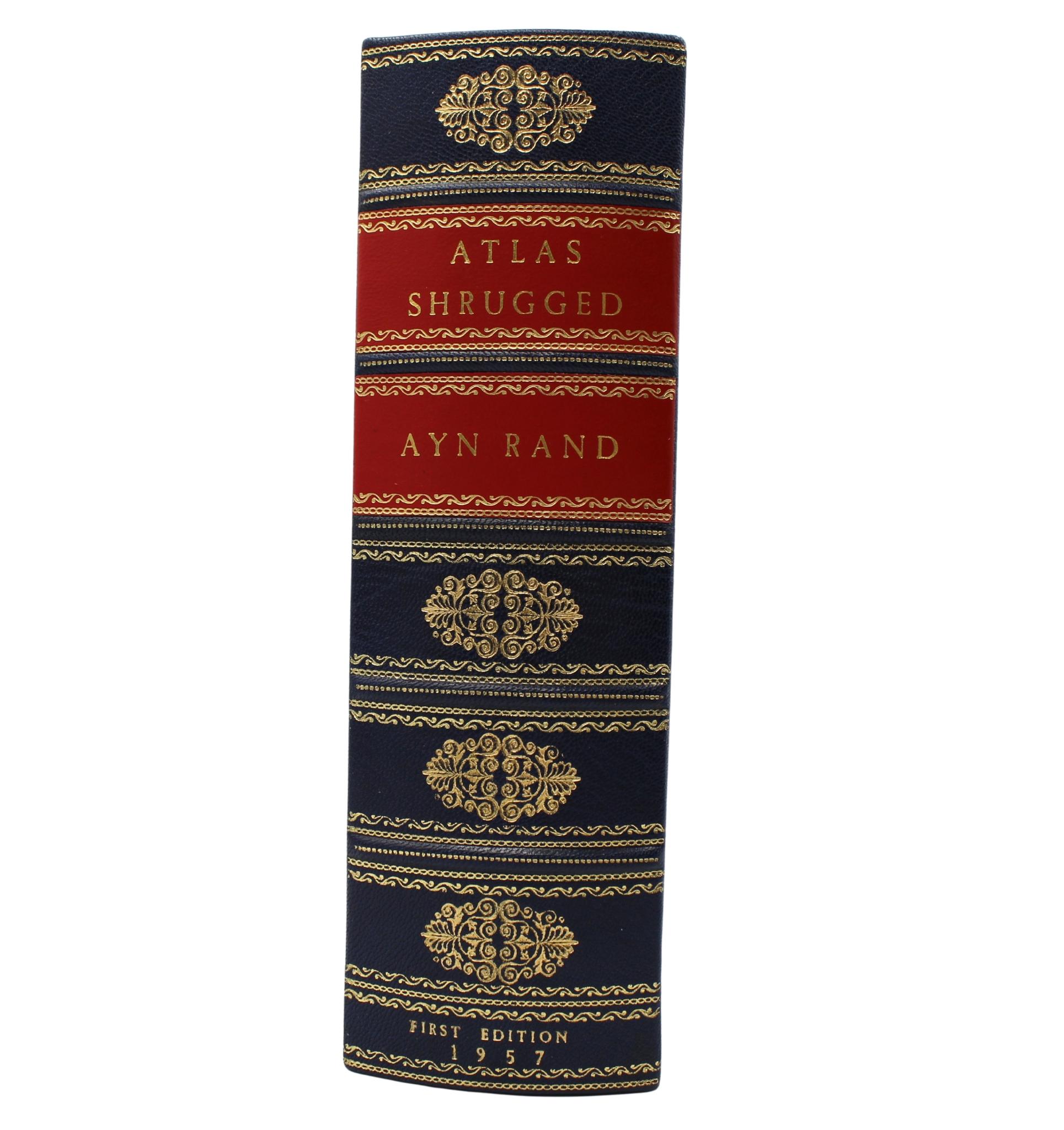 Embossé Atlas Shrugged par Ayn Rand, première édition, première impression, sous jaquette, 1957 en vente