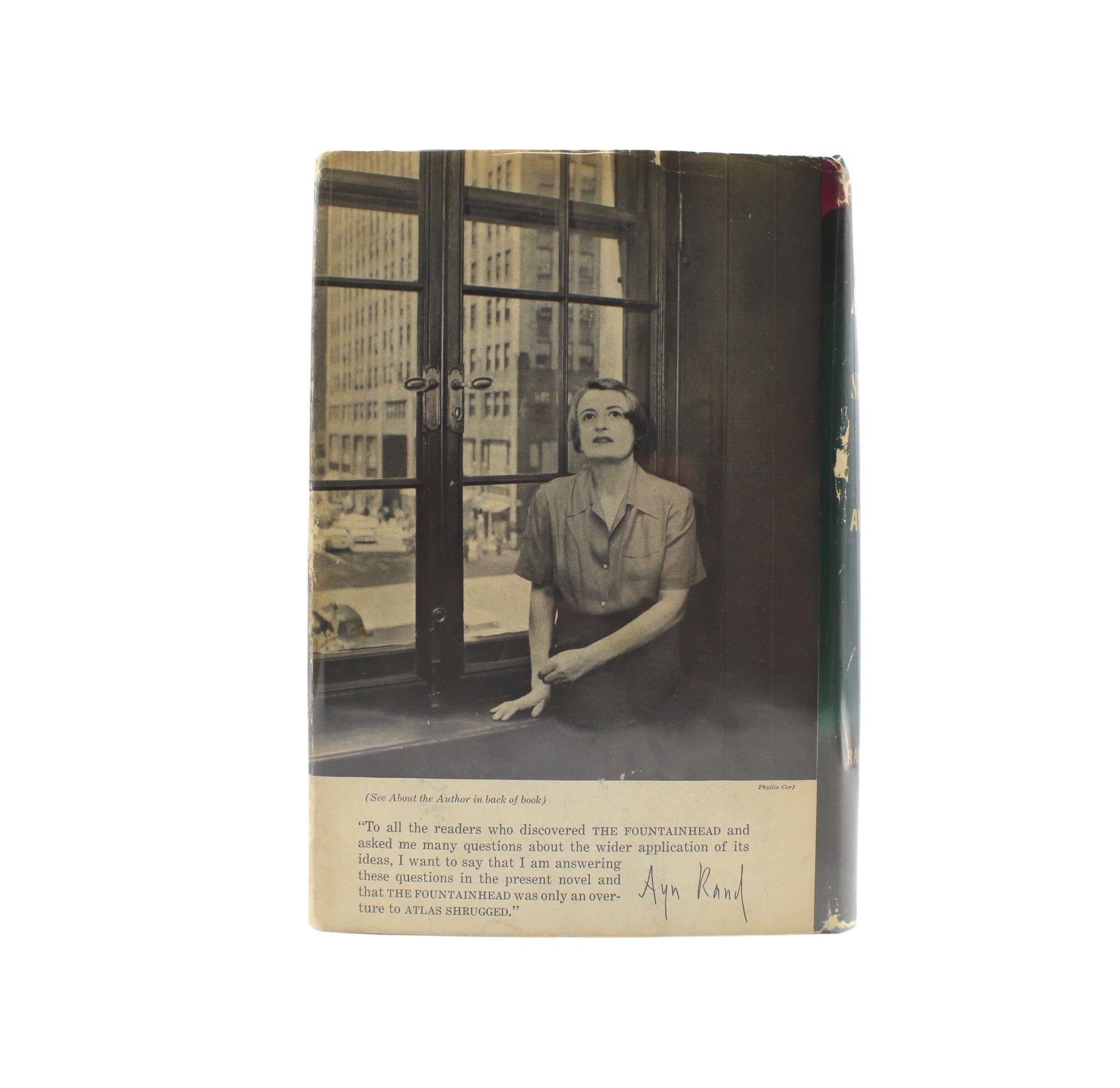 Modern Atlas Shrugged by Ayn Rand, First Edition in Original Dust Jacket, 1957