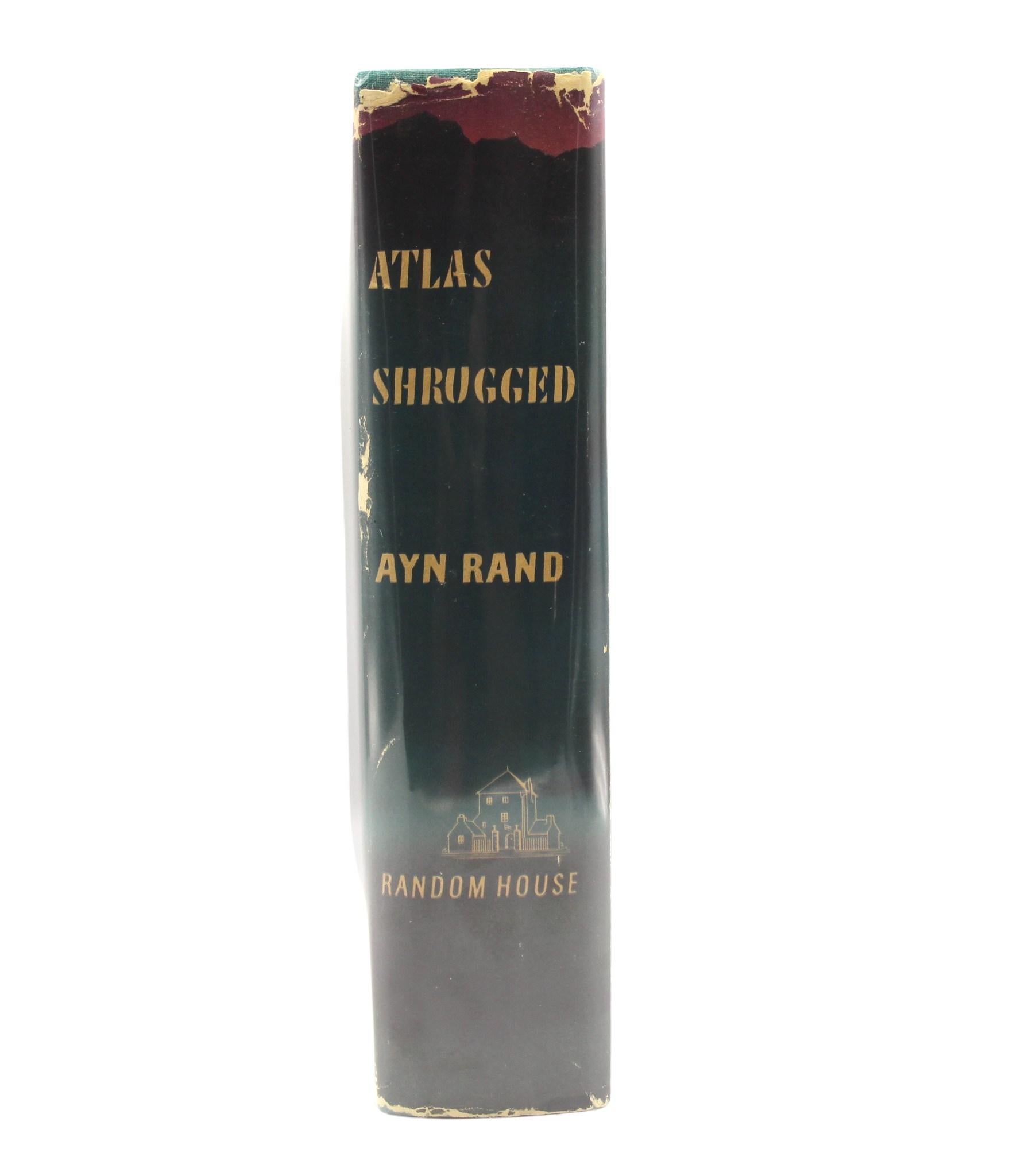 American Atlas Shrugged by Ayn Rand, First Edition in Original Dust Jacket, 1957