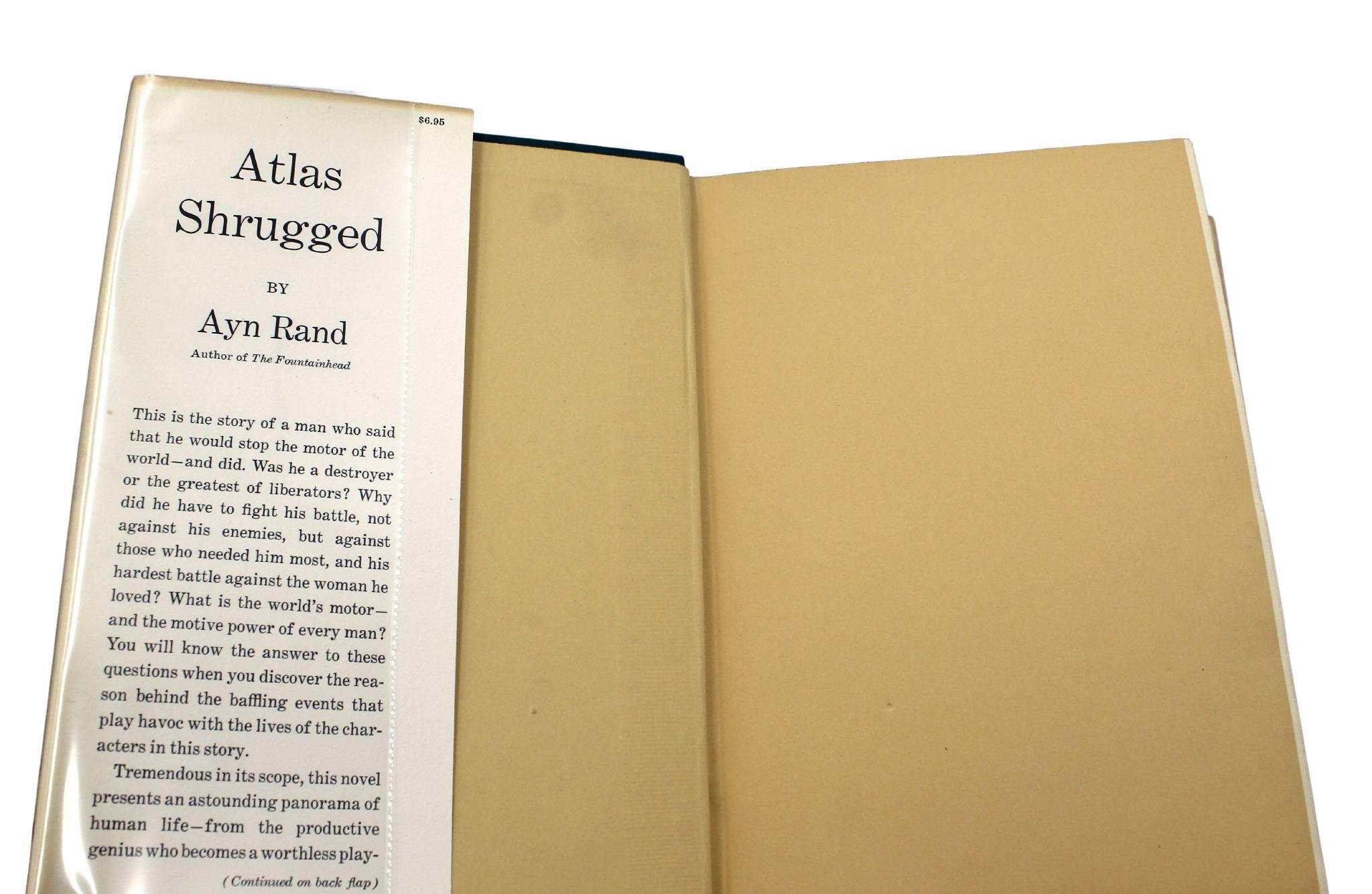 Atlas Shrugged by Ayn Rand, First Edition in Original Dust Jacket, 1957 In Good Condition In Colorado Springs, CO
