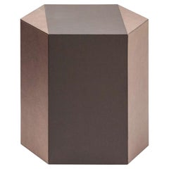 Tabouret Atlas à rayures centrales bicolores de Stephane Parmentier x Giobagnara