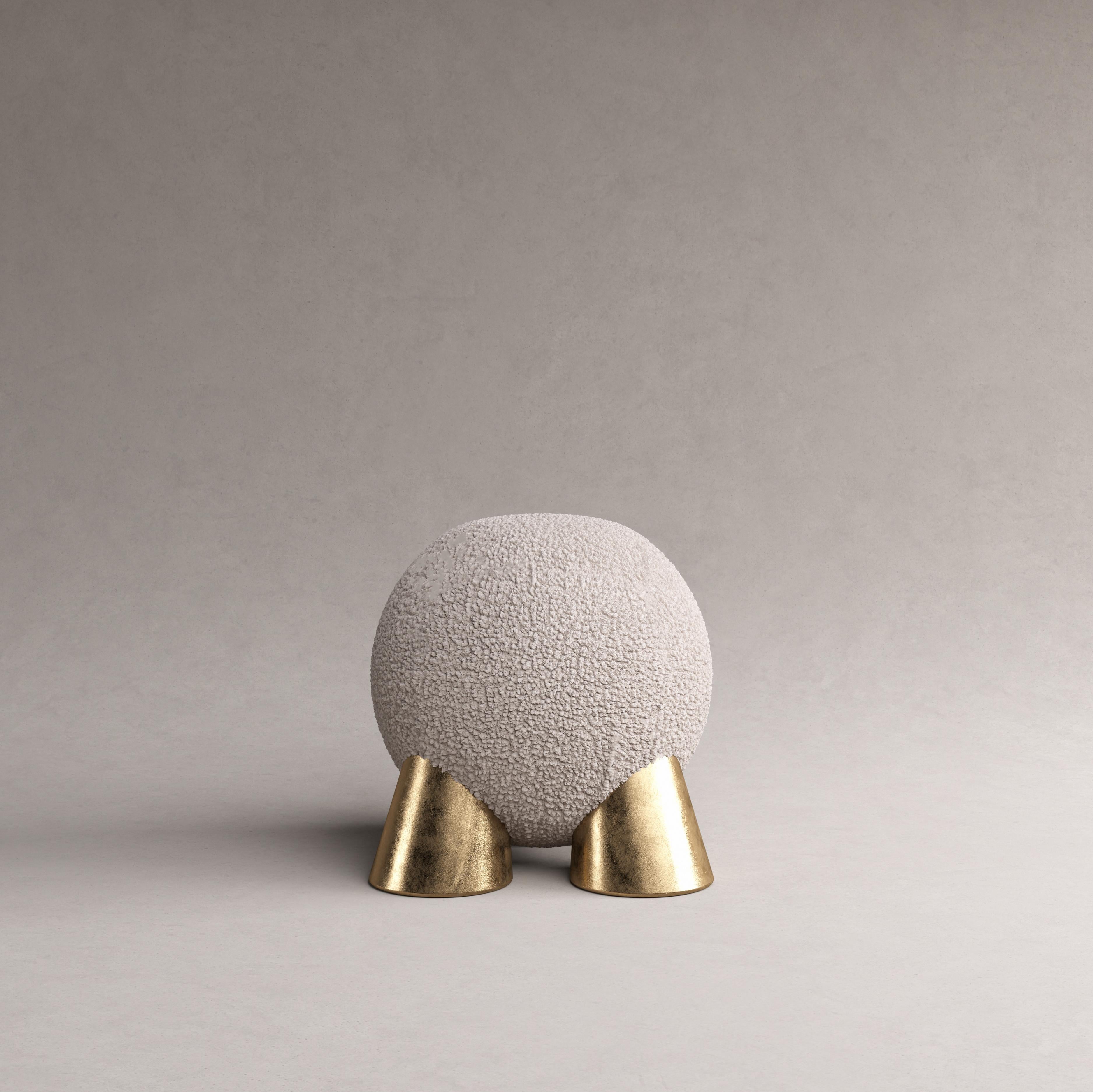Atlas stool by Pietro Franceschini
Sold exclusively by Galerie Philia
Manufacturer: Stefano Minotti
Dimensions: W 49 x H 52 cm
Materials: Lamb, gold leaf
Available materials: Lamb, gold leaf/cast brass

Pietro Franceschini is an architect and