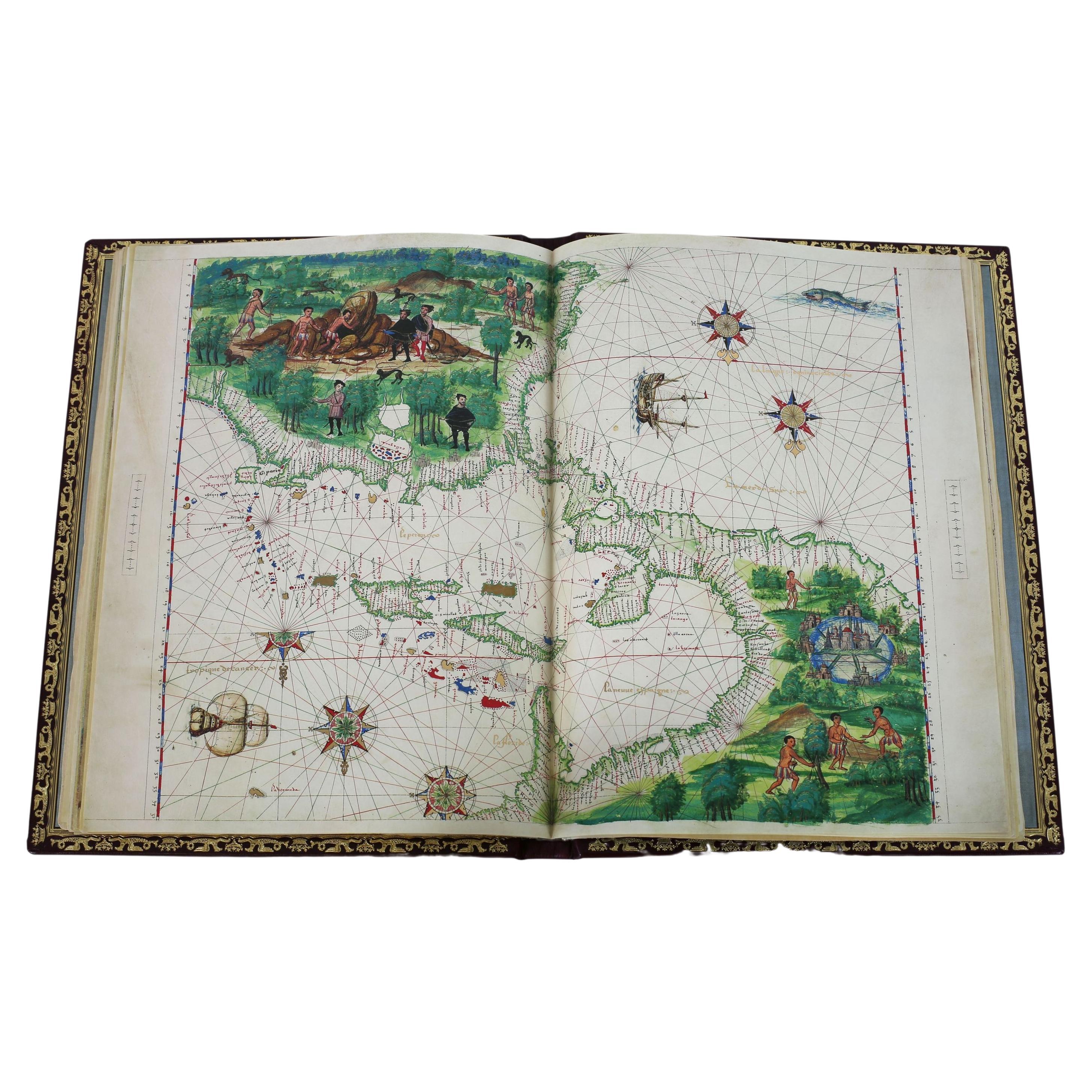 Atlas Vallard, One-Time Only Limited Facsimile Edition of the Atlas of 1547 For Sale