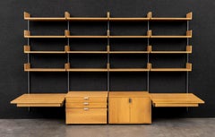 Atlas Walnut Wall-Mounted Shelving Unit