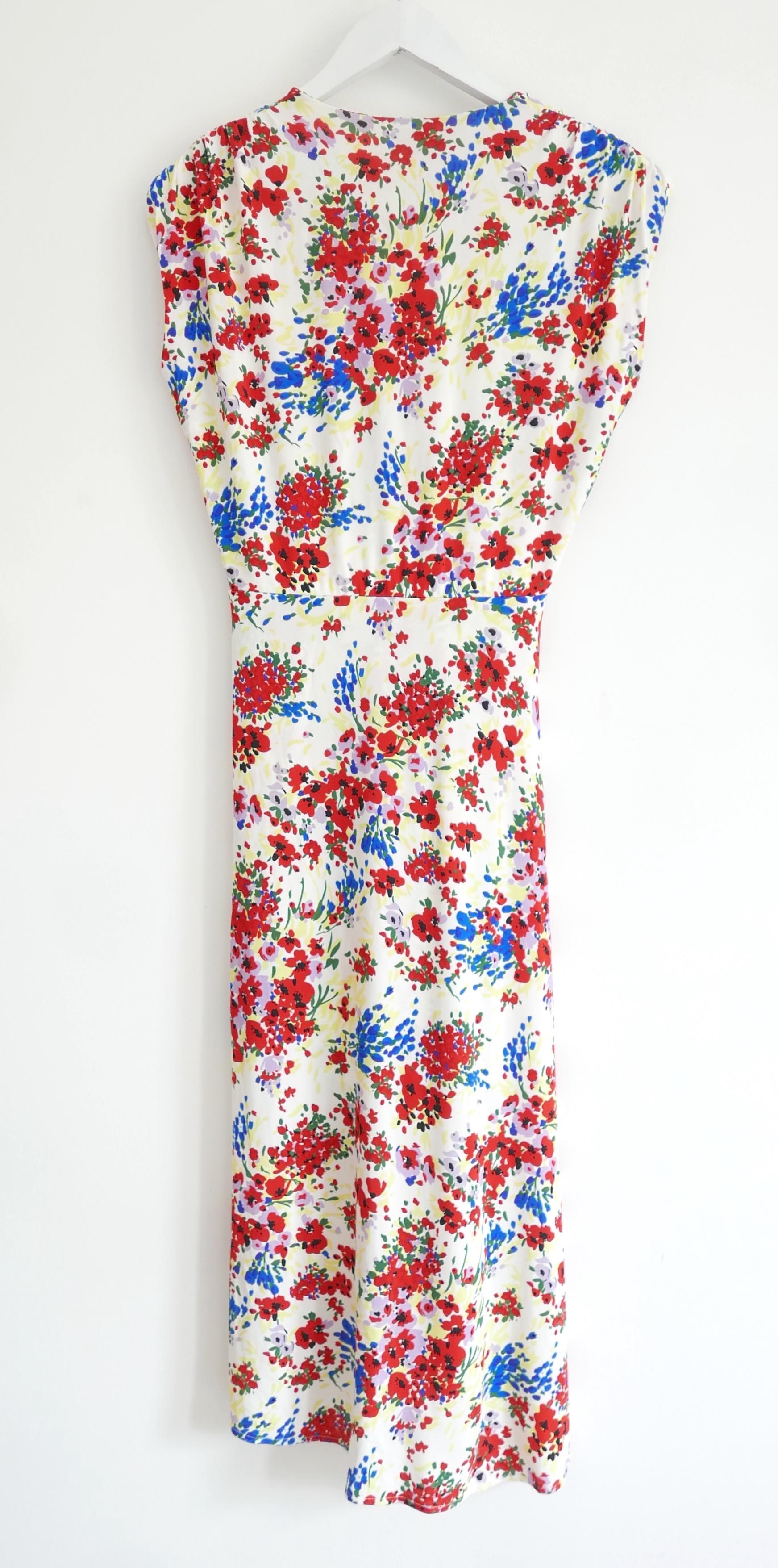 Vestido estampado floral fruncido Atlein en Nuevo estado para la venta en London, GB