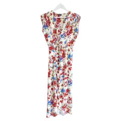 Atlein gathered floral print dress