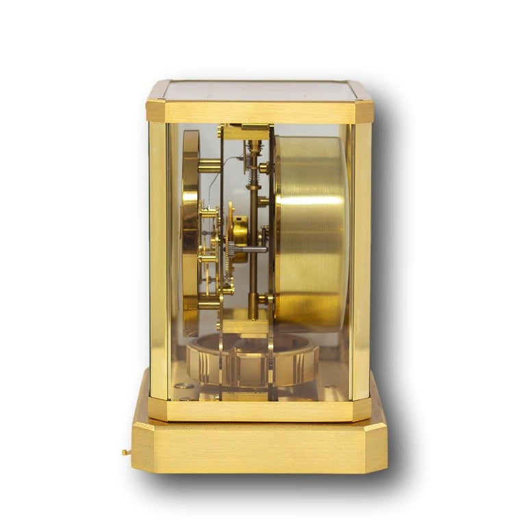 Atmos Clock Brushed Finish JaegerLeCoultre at 1stDibs jaeger