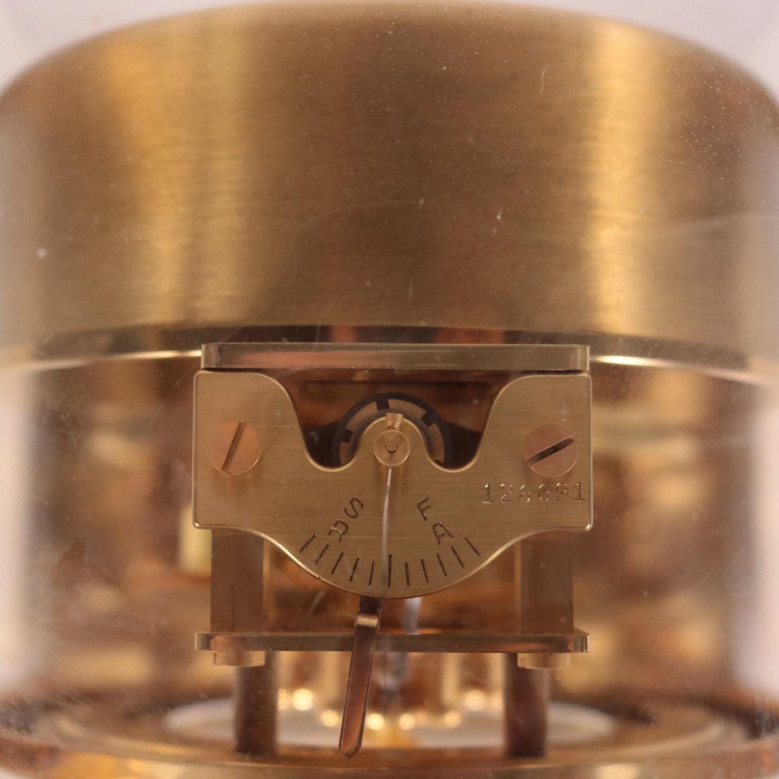 ATMOS Jaegar-LeCoultre Tischuhr Kaliber 526-5:: Schweiz:: 20. Jahrhundert (Messing)