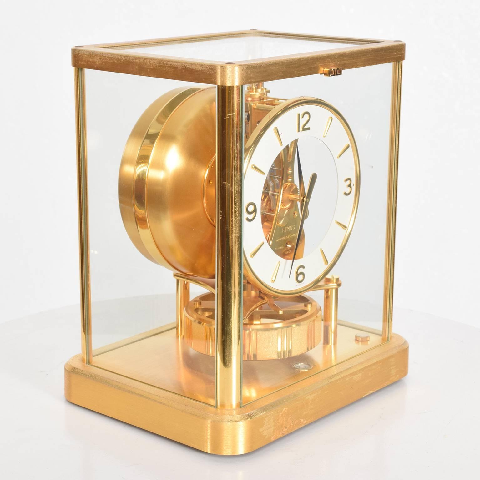 Mid-Century Modern Atmos Jaeger Le Coultre Mantle Perpetual Motion Clock