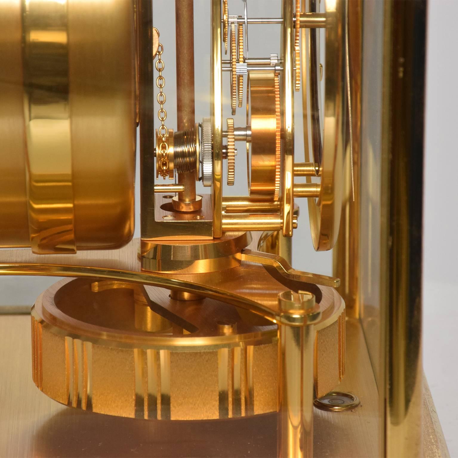 Mid-20th Century Atmos Jaeger Le Coultre Mantle Perpetual Motion Clock