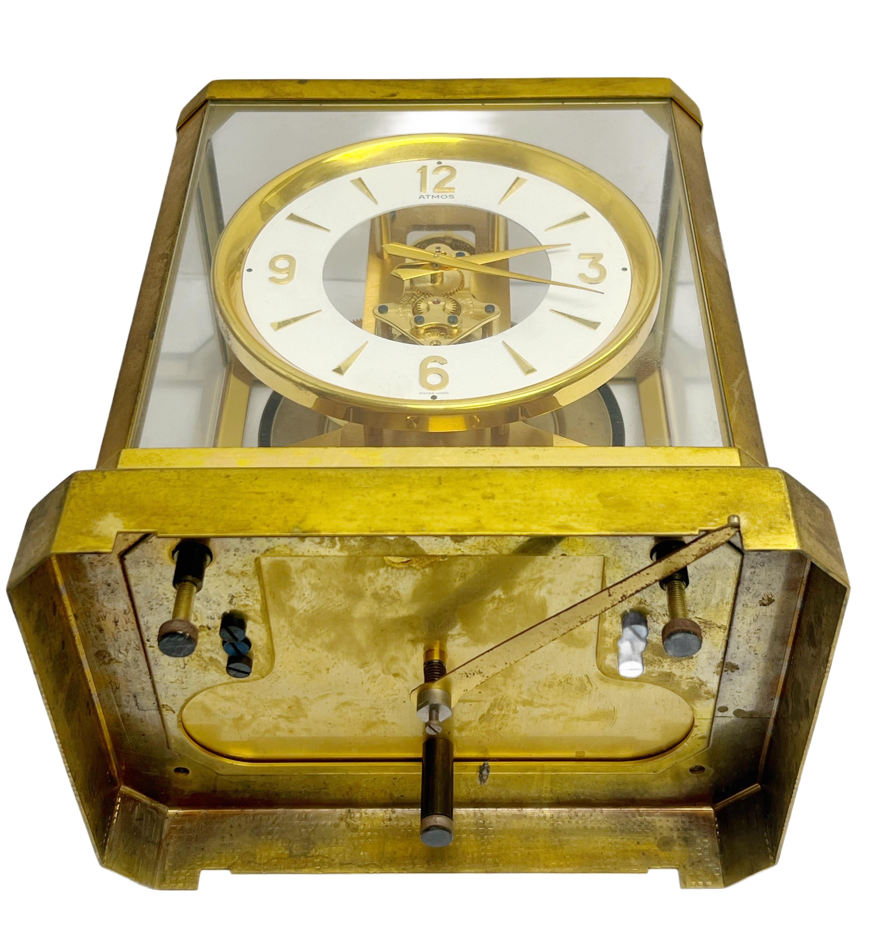 Atmos Jaeger LeCoultre Clock 35069 circa 1950s For Sale 3