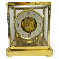 Vintage Atmos Jaeger LeCoultre Clock Gold Plated 287992 1960s