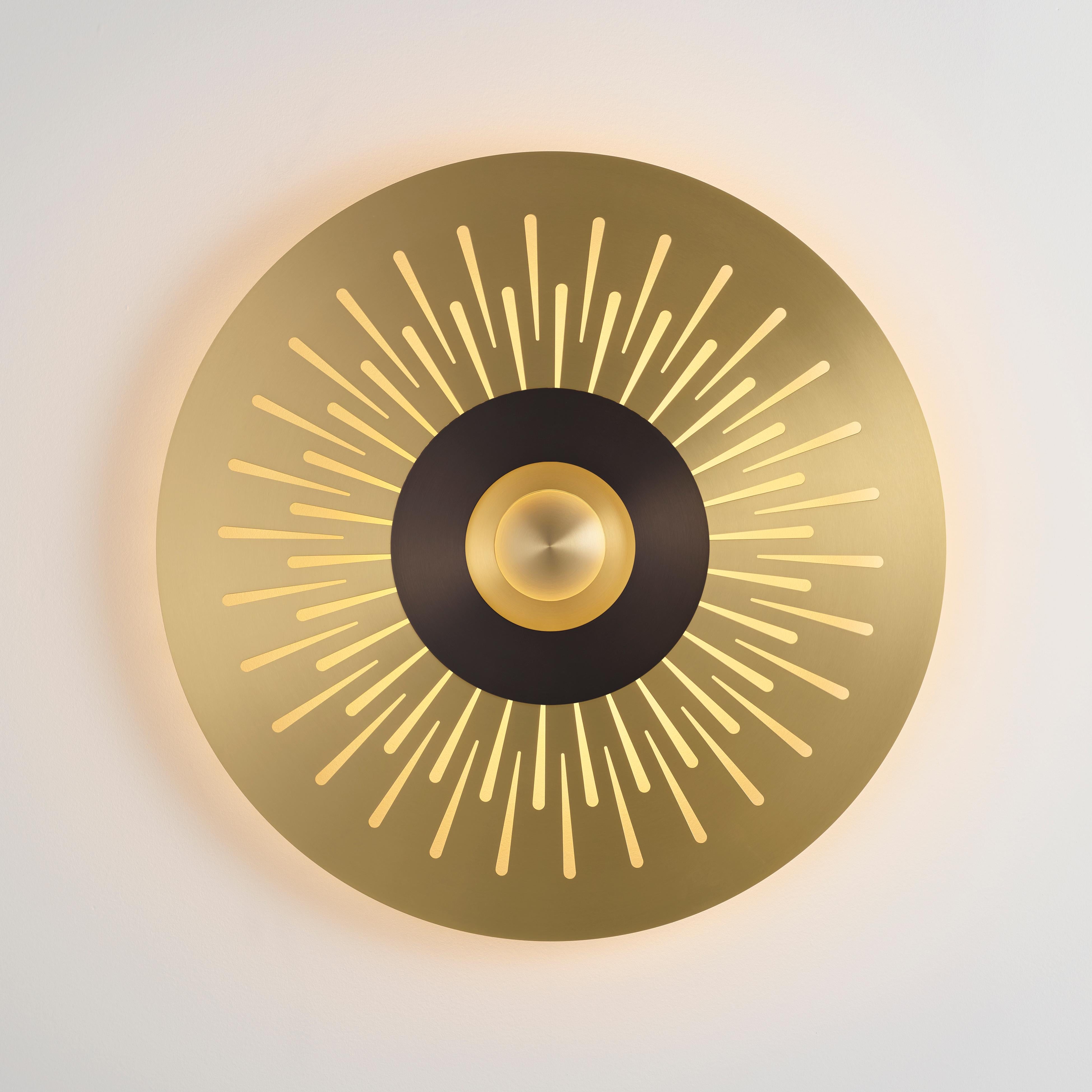 Atmos Stella wall light by Emilie Cathelineau
Dimensions: D 80 cm
Materials: Solid brass, Polycarbonate diffuser.
Others finishes and dimensions are available.

All our lamps can be wired according to each country. If sold to the USA it will be