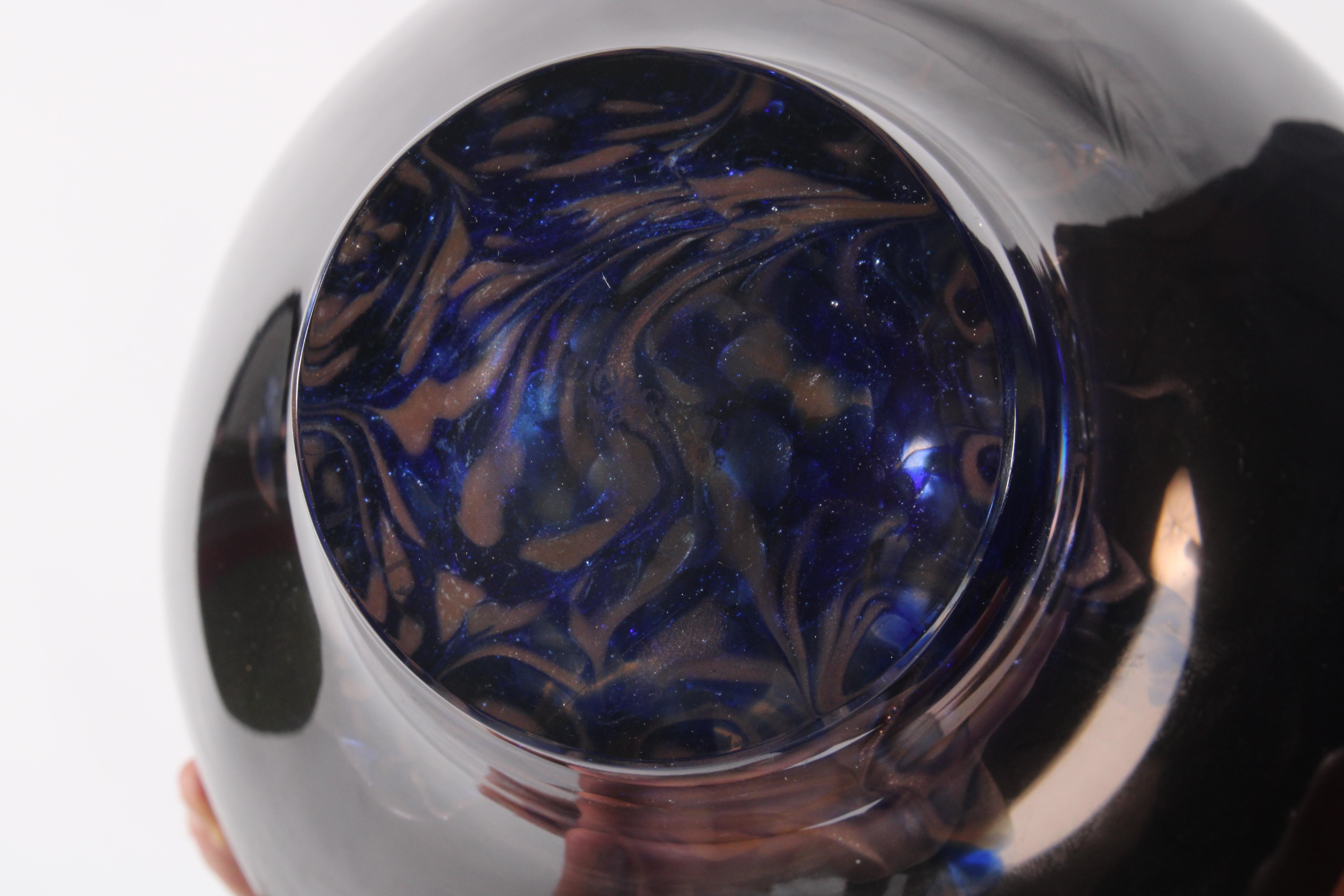 Verre brun Vase italien en verre soufflé à la main « Atmosphere » de Giorgetti - Livraison gratuite dans le monde entier en vente
