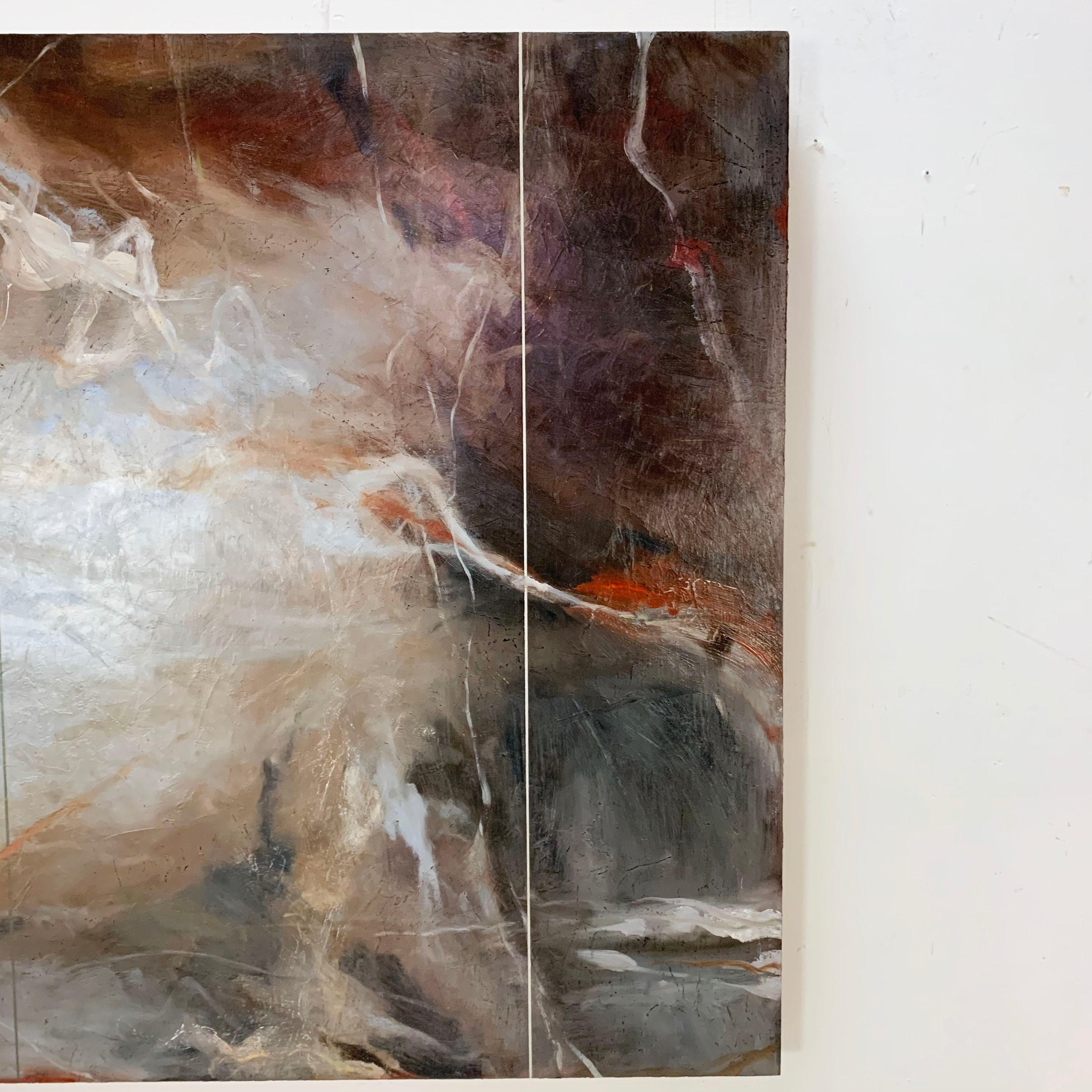 Américain Peinture postmoderne abstraite et atmosphérique de Judith Solomon en vente