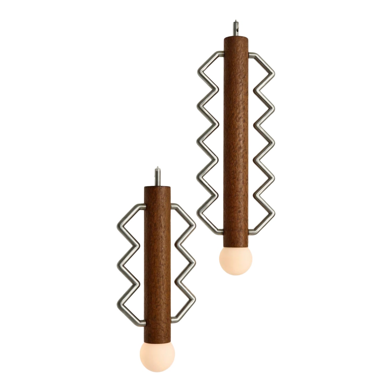 Globe Lighting Lot de 2 lampes à suspension 60/45 par Studio Lugo en vente