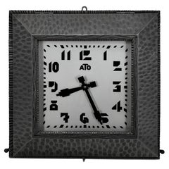 Vintage ATO French Art Deco Wall Clock, 1930s