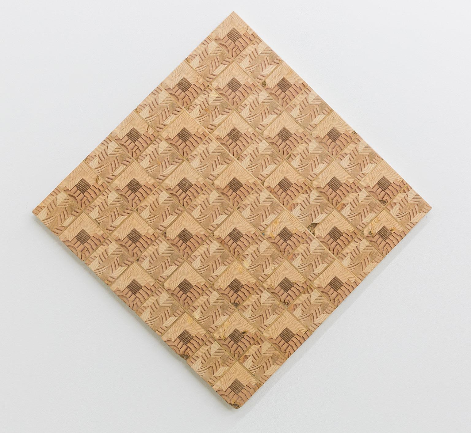 "Log Cabin Checkers Board" repurposed wood construction - Mixed Media Art by Ato Ribeiro