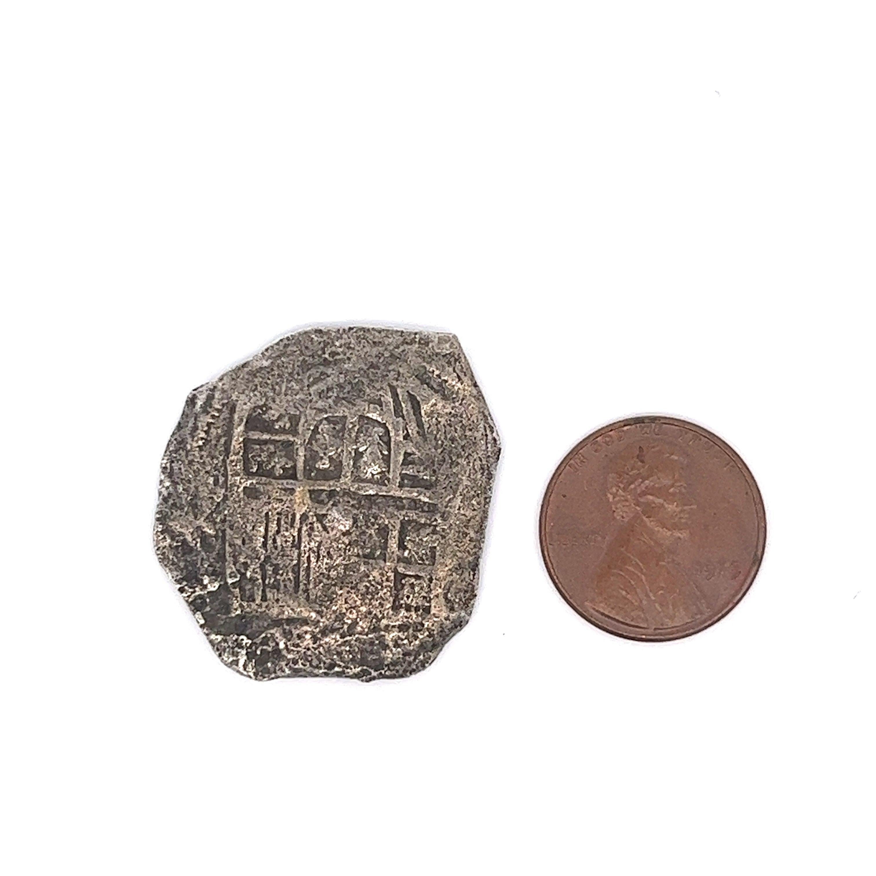 Atocha Shipwreck 4 Reale Grade 2, pièce de monnaie mexicaine et pendentif en or Unisexe en vente