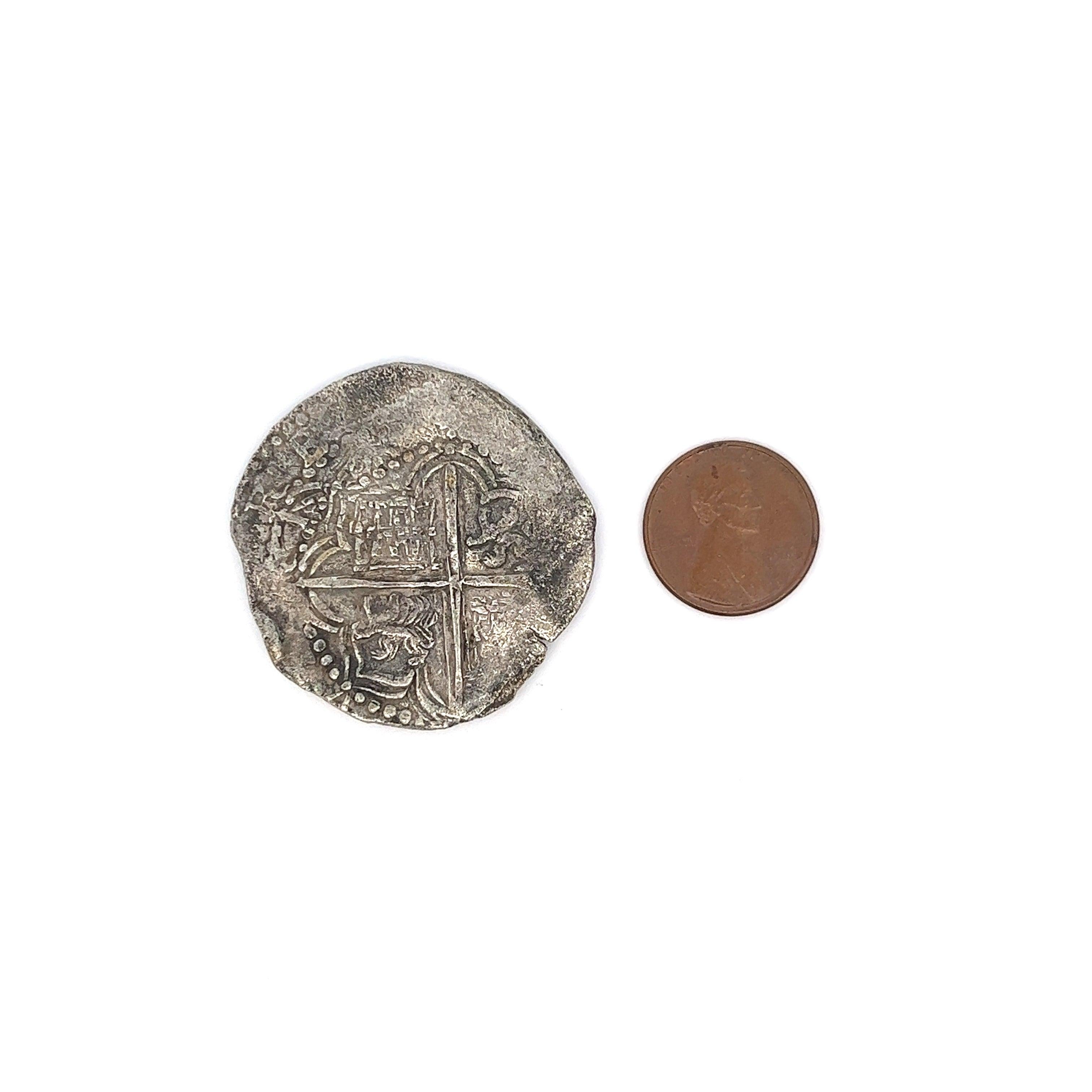 Atocha Shipwreck 8 Reale Grade 1 Assayer Q Coin et pendentif en or en vente 6