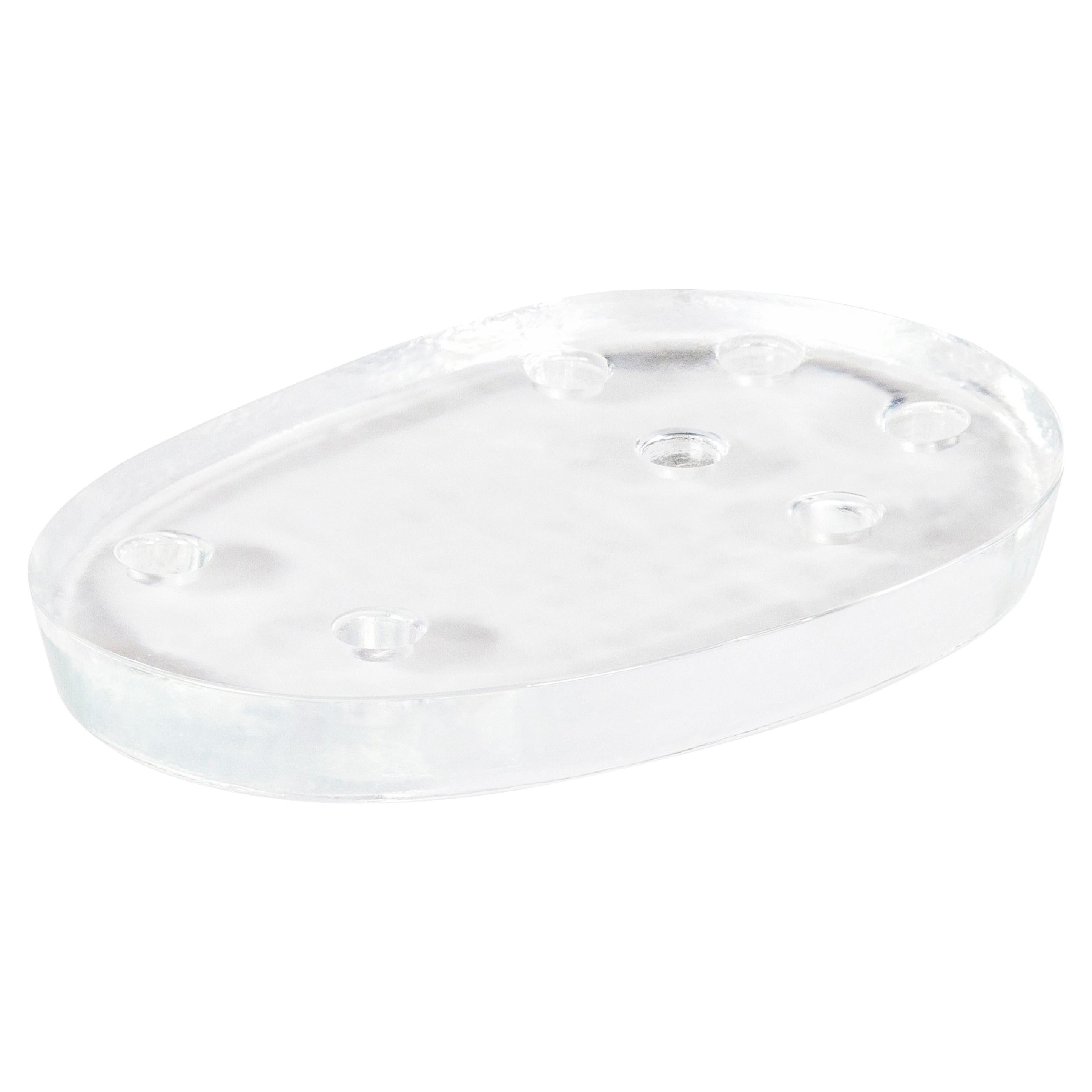 Atoll Big Transparent Candle Holder by Pulpo For Sale