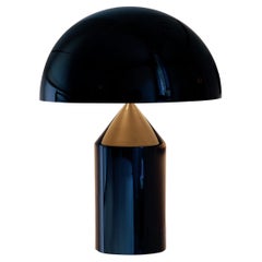 Atollo Black Table Lamp by  Vico Magistretti for Oluce