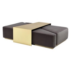 Atollo Komposition Couchtisch Pouff