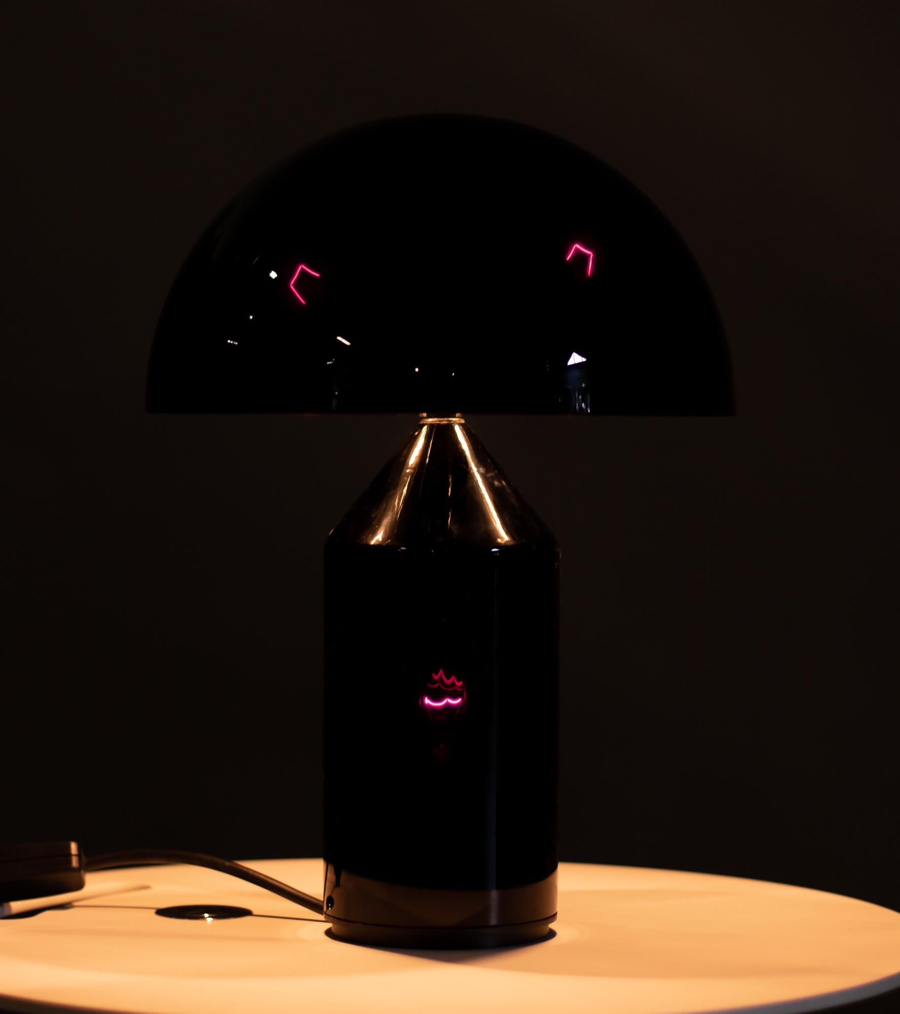 Atollo Glass Table Lamp by Vico Magistretti In Excellent Condition In Dronten, NL
