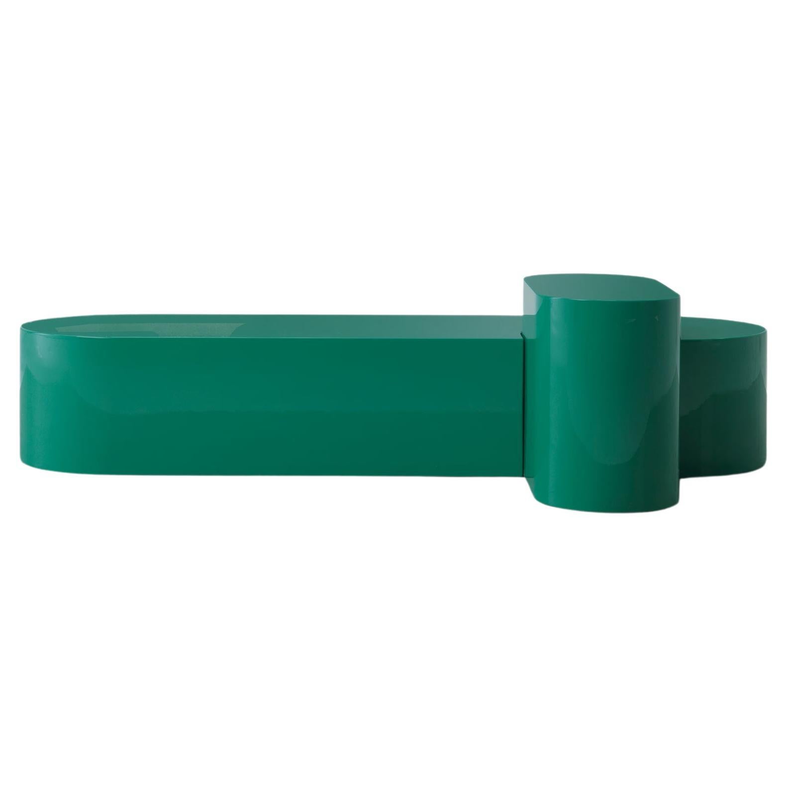 Atollo, lacquered coffee table with fit, Dainelli Studio for Somaschini, Italy