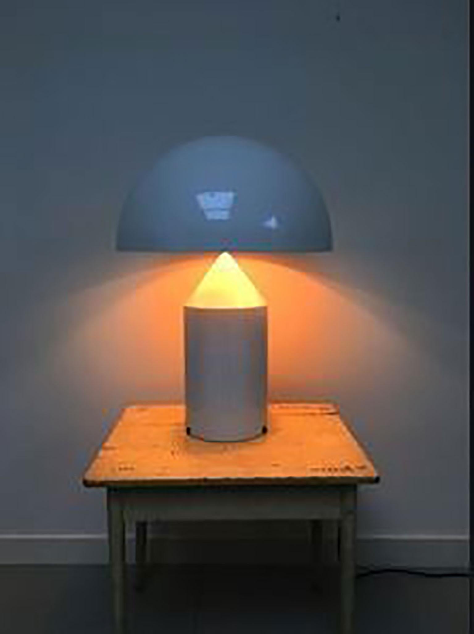 Italian Atollo Metal Table Lamp by  Vico Magistretti for Oluce For Sale