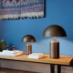 Atollo Satin Bronze Table Lamp by  Vico Magistretti for Oluce