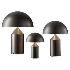 Atollo Satin Bronze Table Lamp by  Vico Magistretti for Oluce