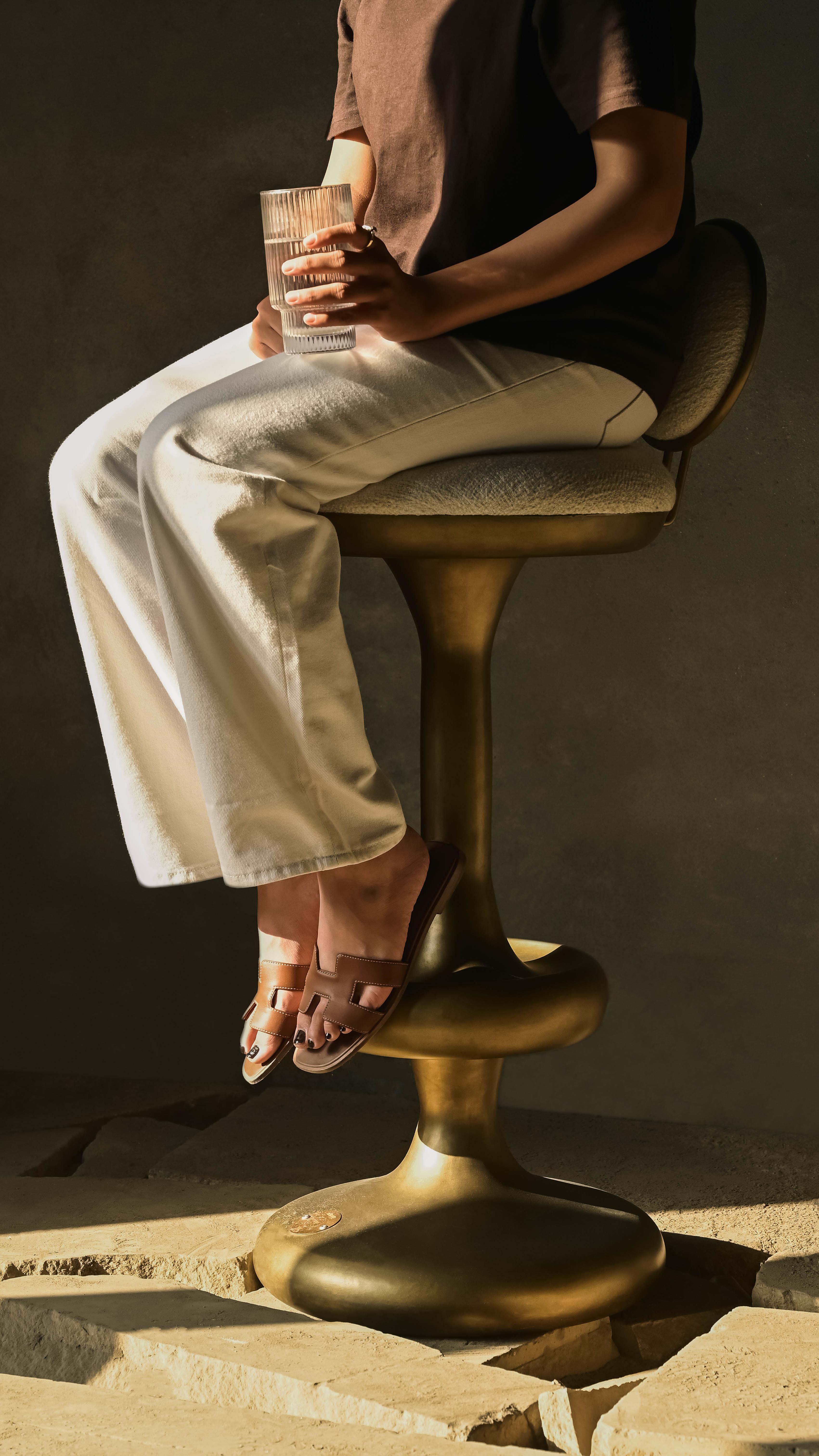 Contemporary Atom Barstool by Studio Namit Khanna For Sale