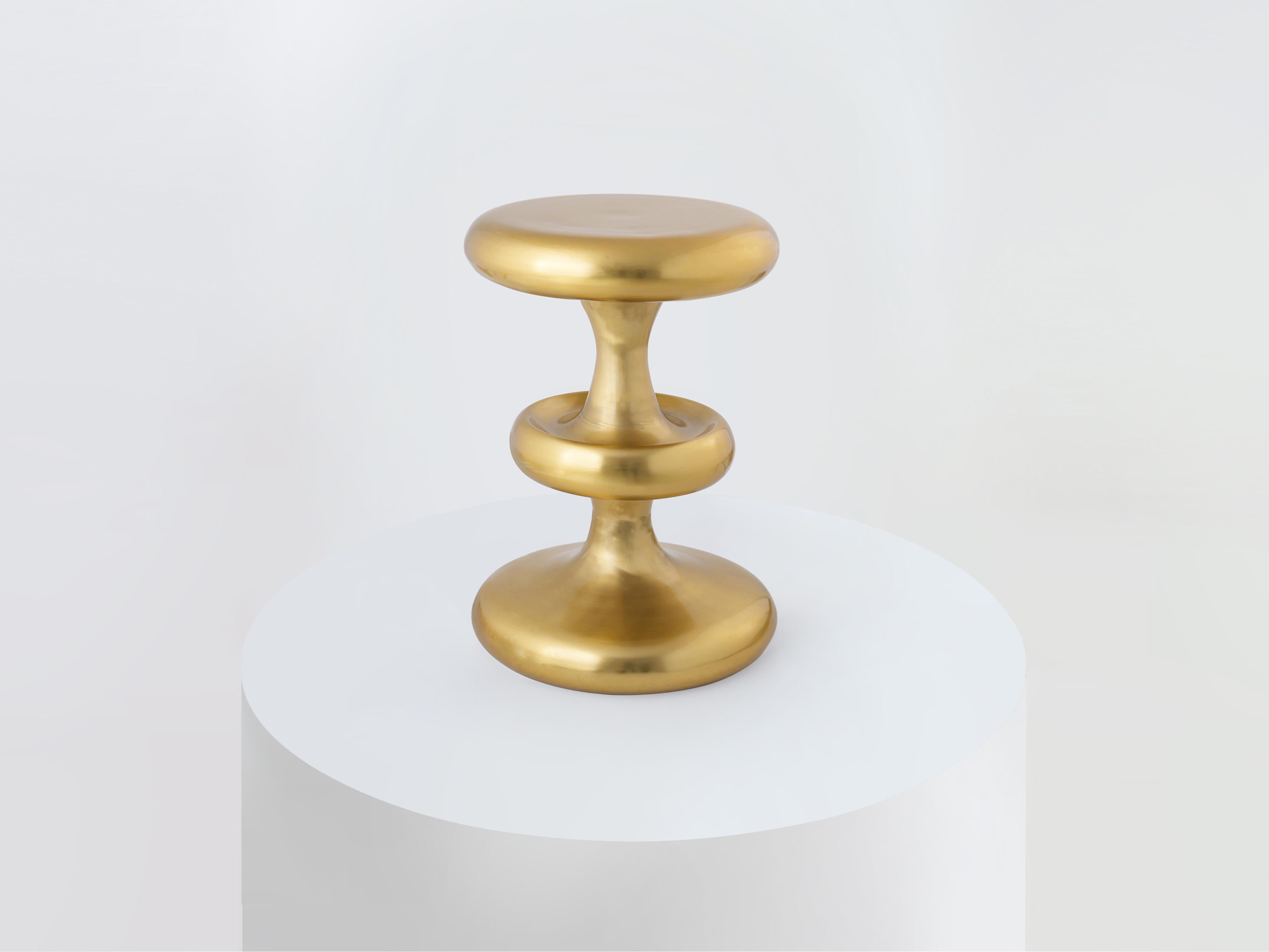 Etched Atom Side Table by Namit Khanna For Sale