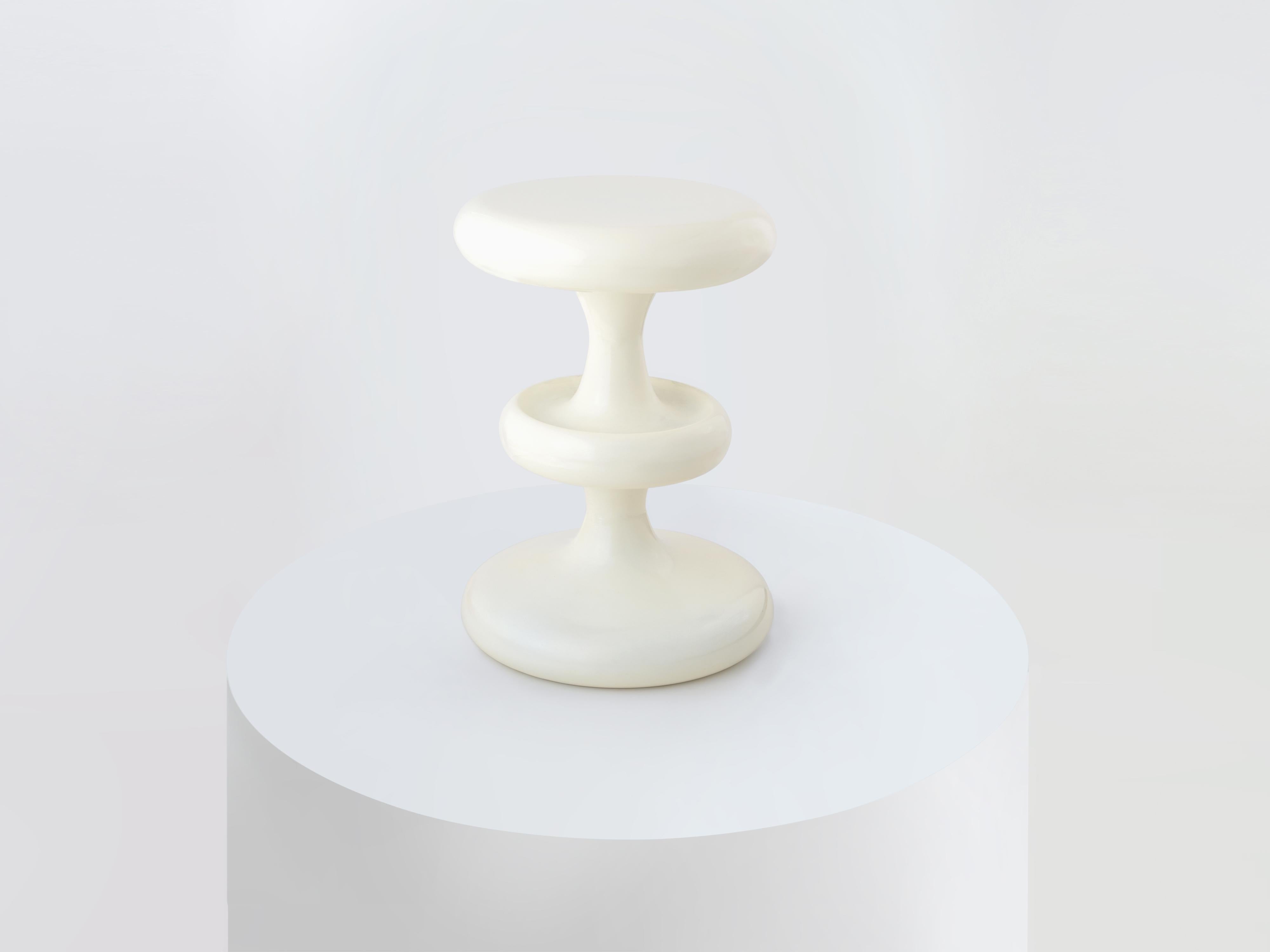 Etched Atom Side Table by Namit Khanna For Sale