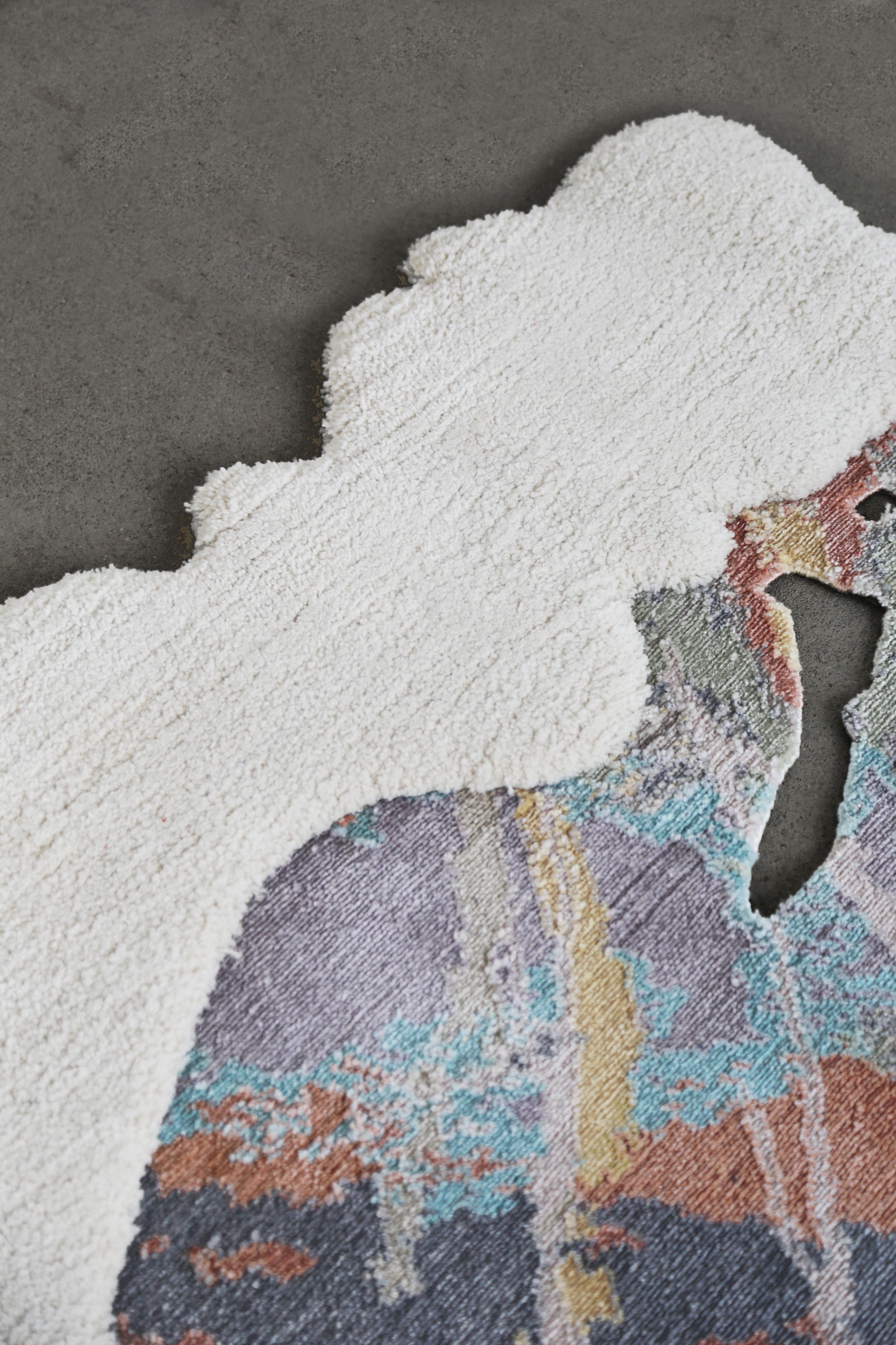 Handgeknüpfter Teppich von Laroque Studio, ATOM4320 im Zustand „Neu“ im Angebot in Geneve, CH