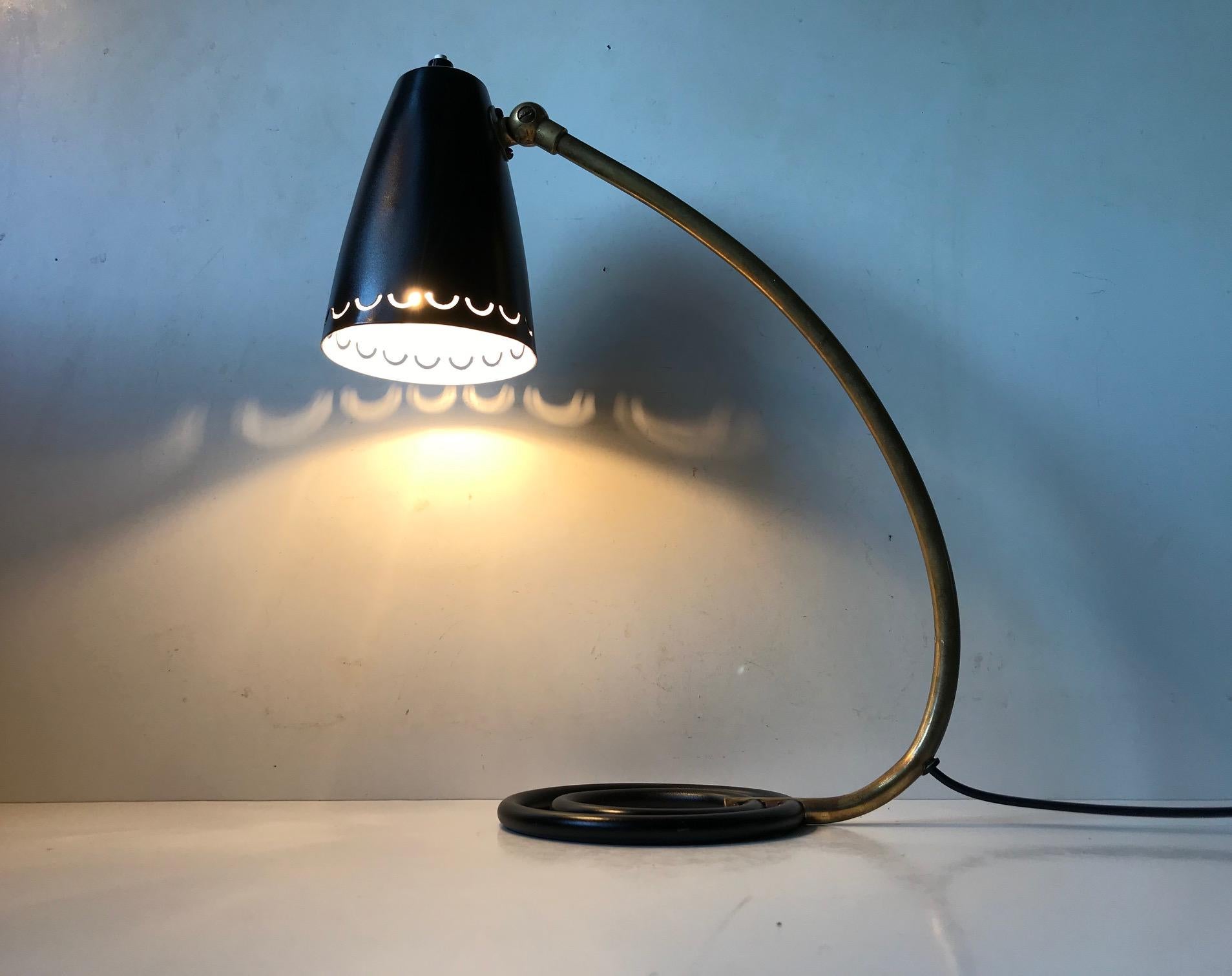 Lampe de table Atomic 1950s par ASEA, Suède en vente 2